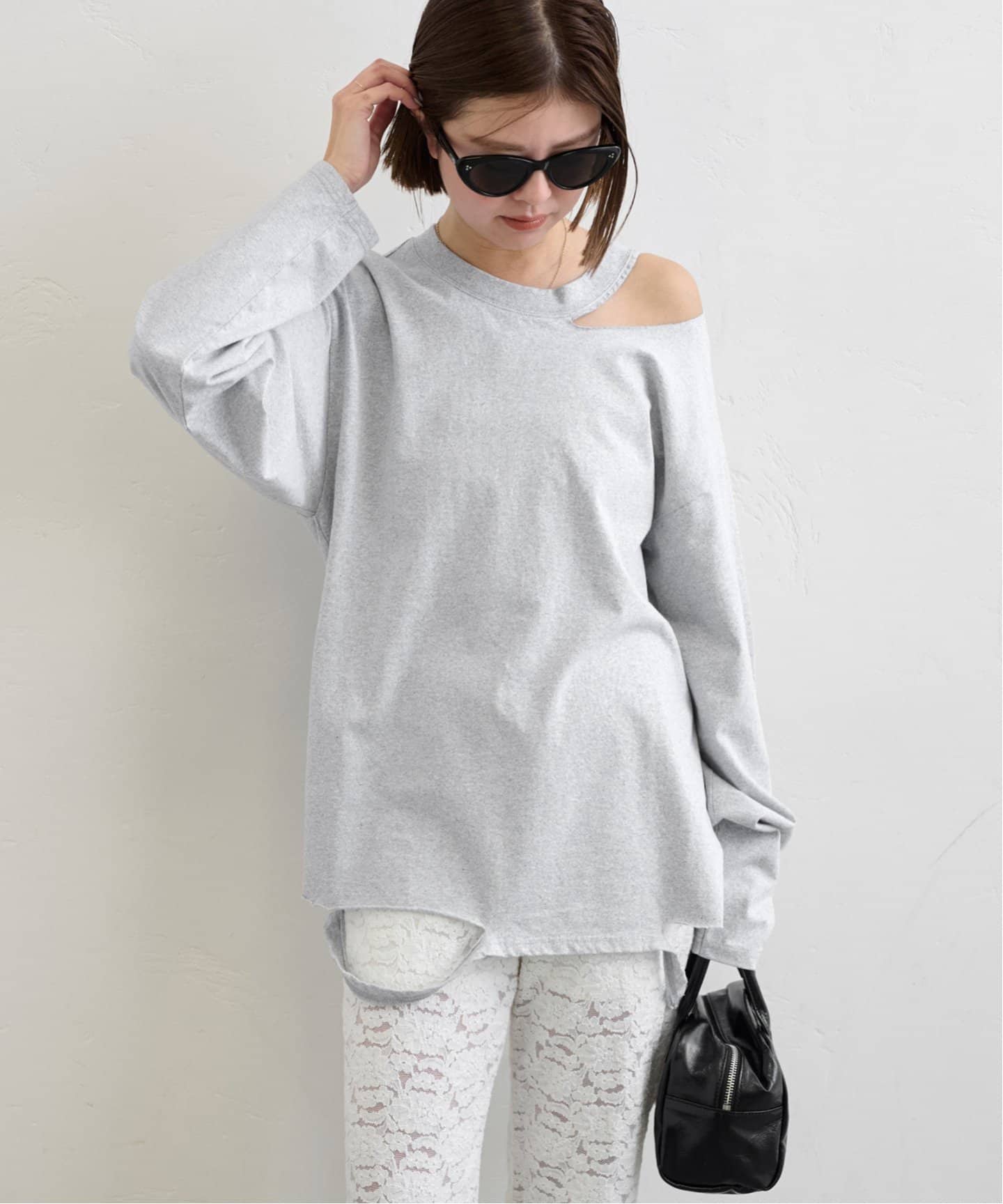 PROVOKE/プロヴォーク cut out long sleeve Tee（Tシャツ