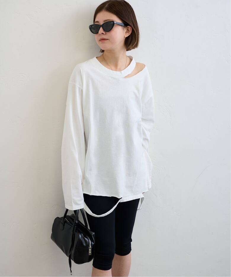 PROVOKE/プロヴォーク cut out long sleeve Tee（Tシャツ／カットソー 