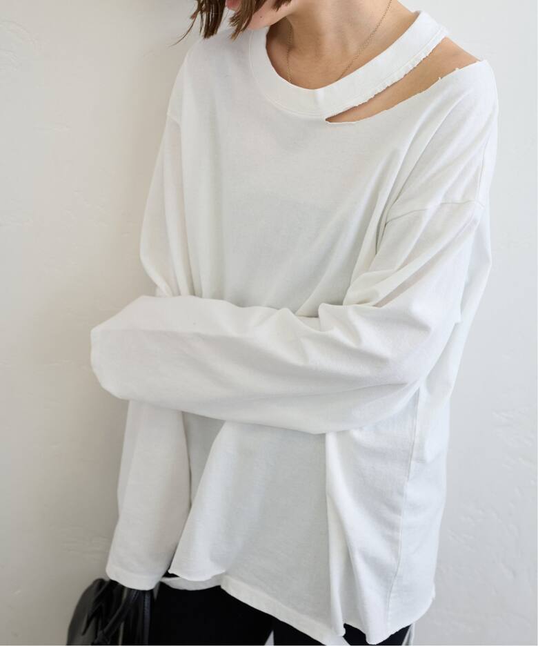 PROVOKE/プロヴォーク cut out long sleeve Tee（Tシャツ／カットソー 