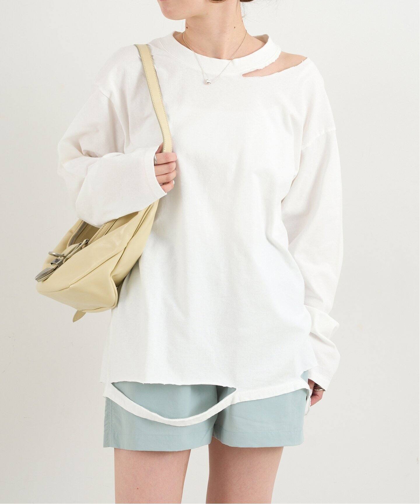 PROVOKE/プロヴォーク cut out long sleeve Tee（Tシャツ