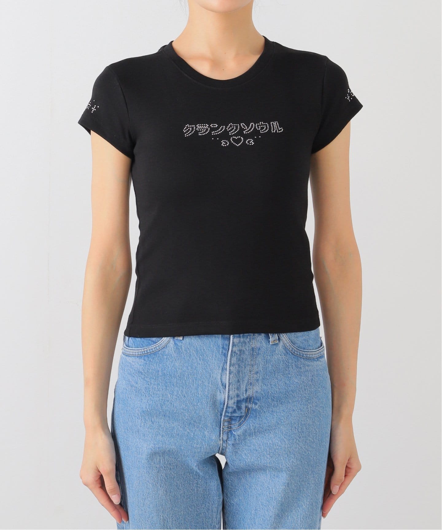 CRANK/クランク LETTERING HOTFIX TOP（Tシャツ／カットソー