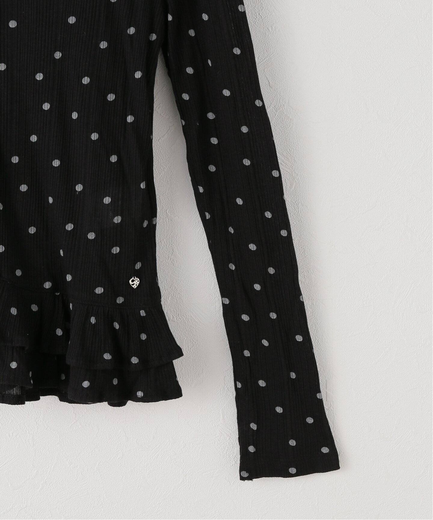 【CRANK】Dot Frill Sheer Hood Cardigan CRANK/クランク DOT FRILL SHEER HOOD CARDIGAN（カーディガン