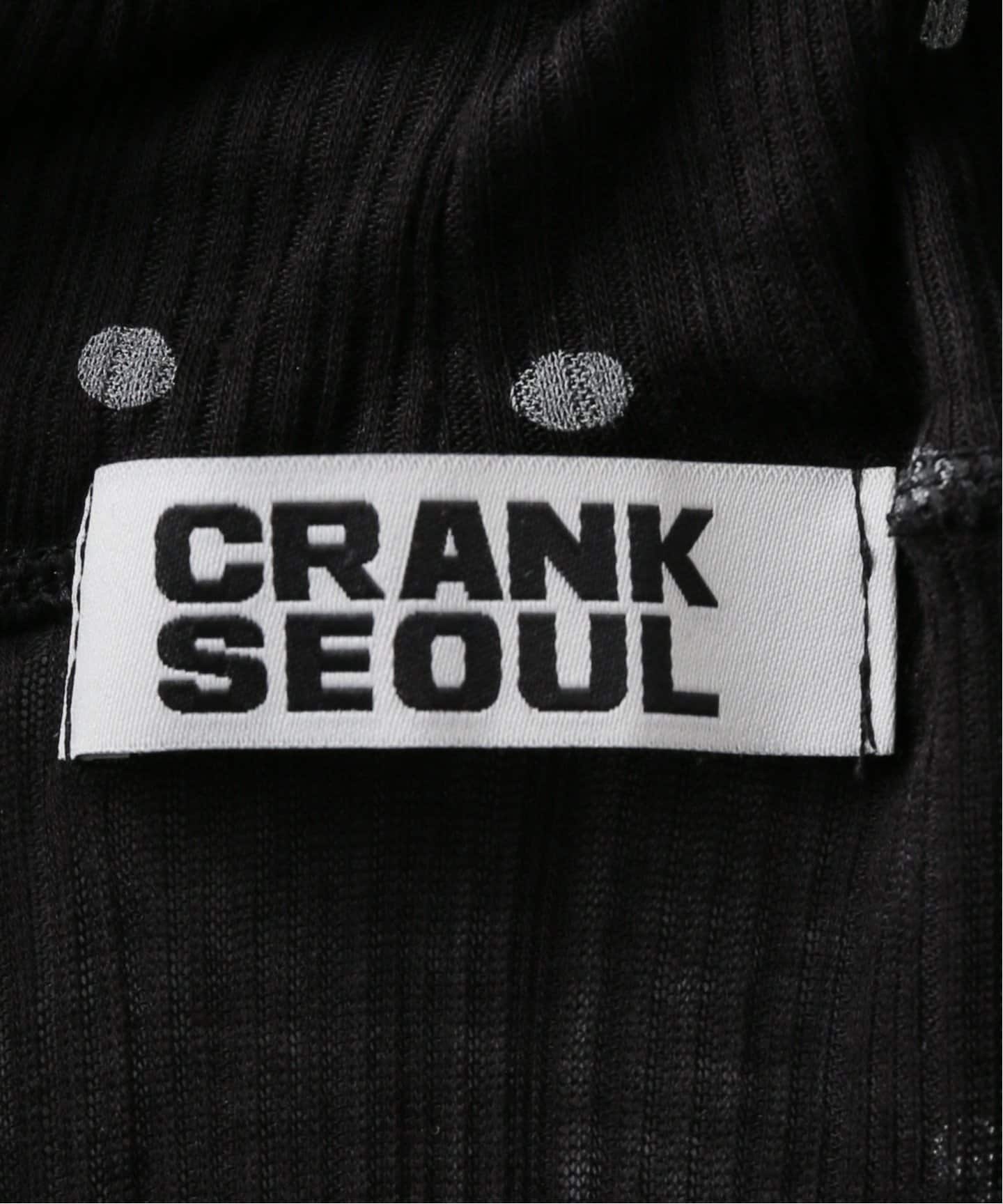 CRANK/クランク DOT FRILL SHEER HOOD CARDIGAN（カーディガン