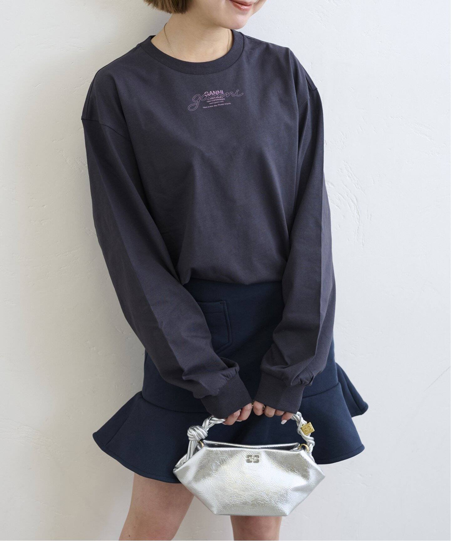【関税込み】GANNI パープル Future ヘビージャージ 長袖Tシャツ 楽天市場】GANNI ガニー 長袖 Tシャツ FUTURE HEAVY JERSEY MOON