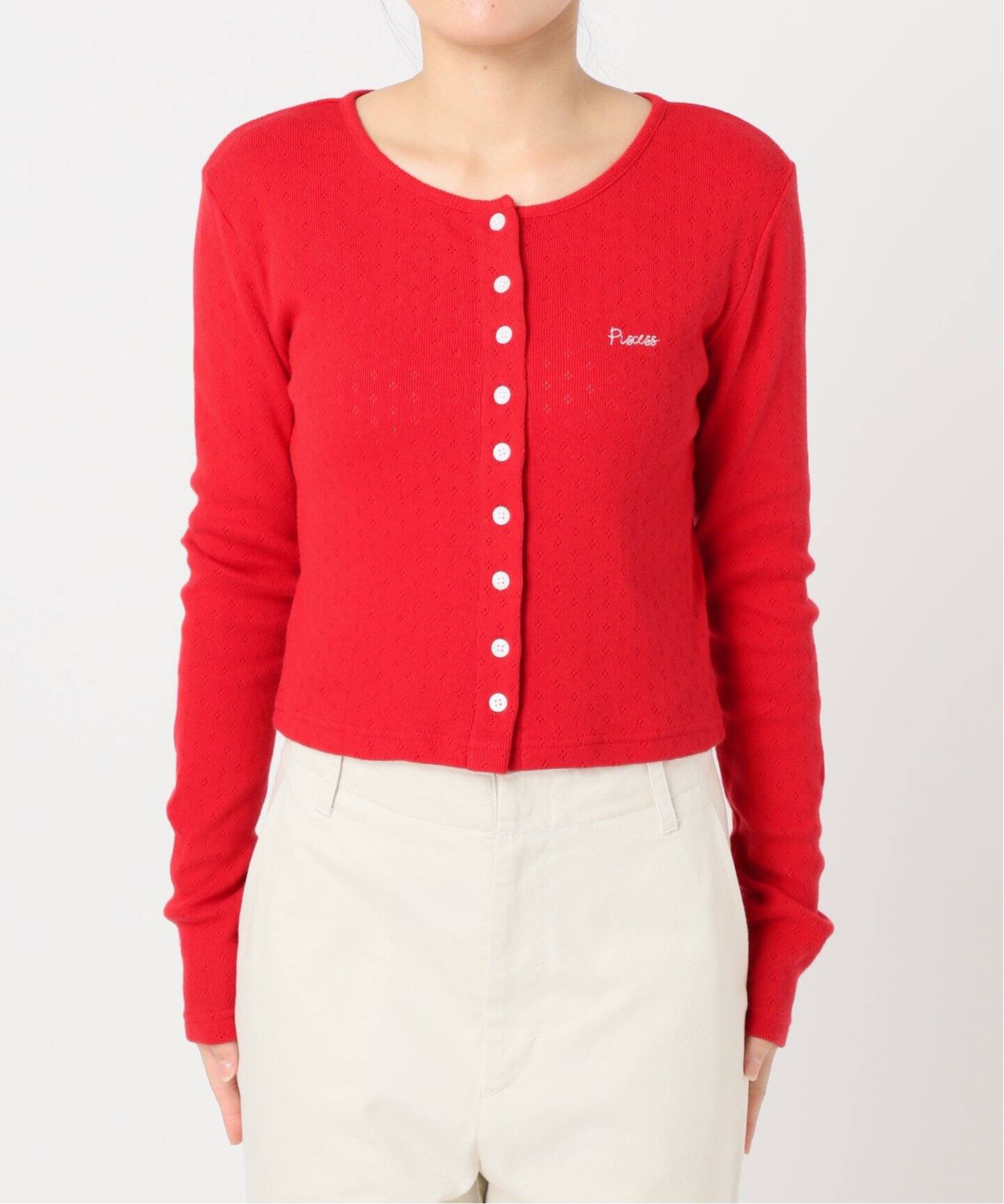 PISCESS /パイシスEYELET Punching Cardigan（カーディガン）｜U by