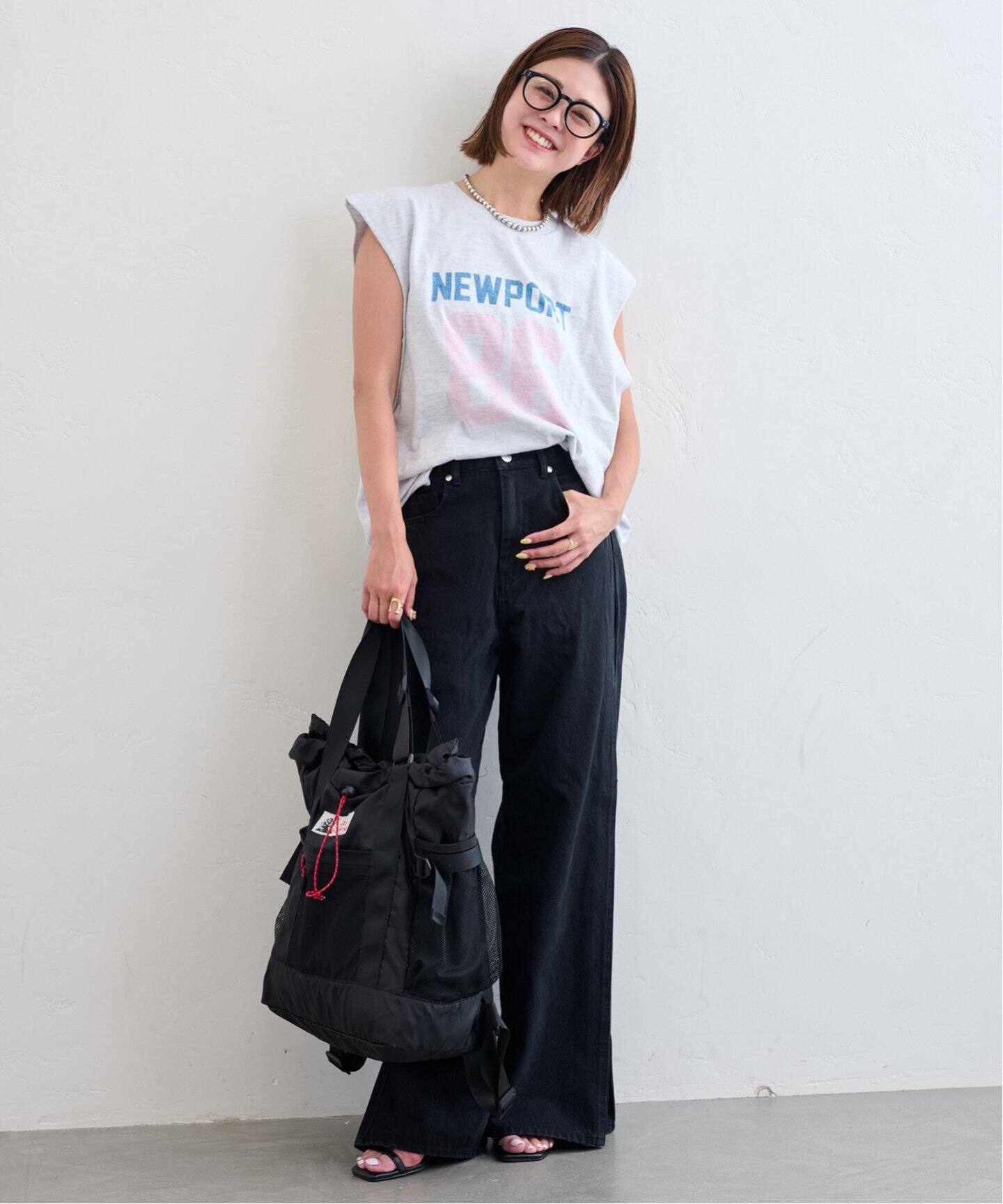 tシャツ SCREEN STARS/スクリーンスターズ 別注ロゴノースリーブ レディース SCREEN STARS/スクリーンスターズ 別注ロゴノースリーブ（T