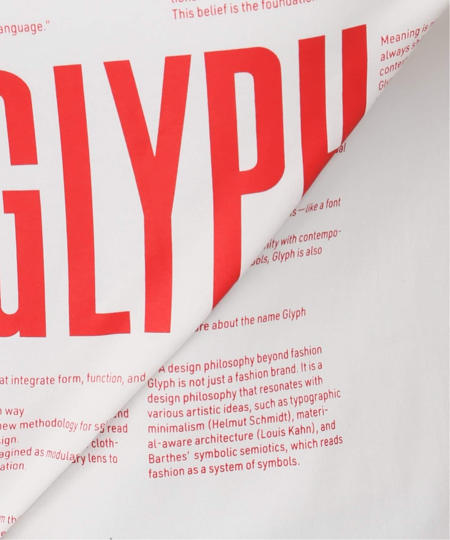 Glyph Typesetting TEE（Tシャツ／カットソー）｜Spick and Span