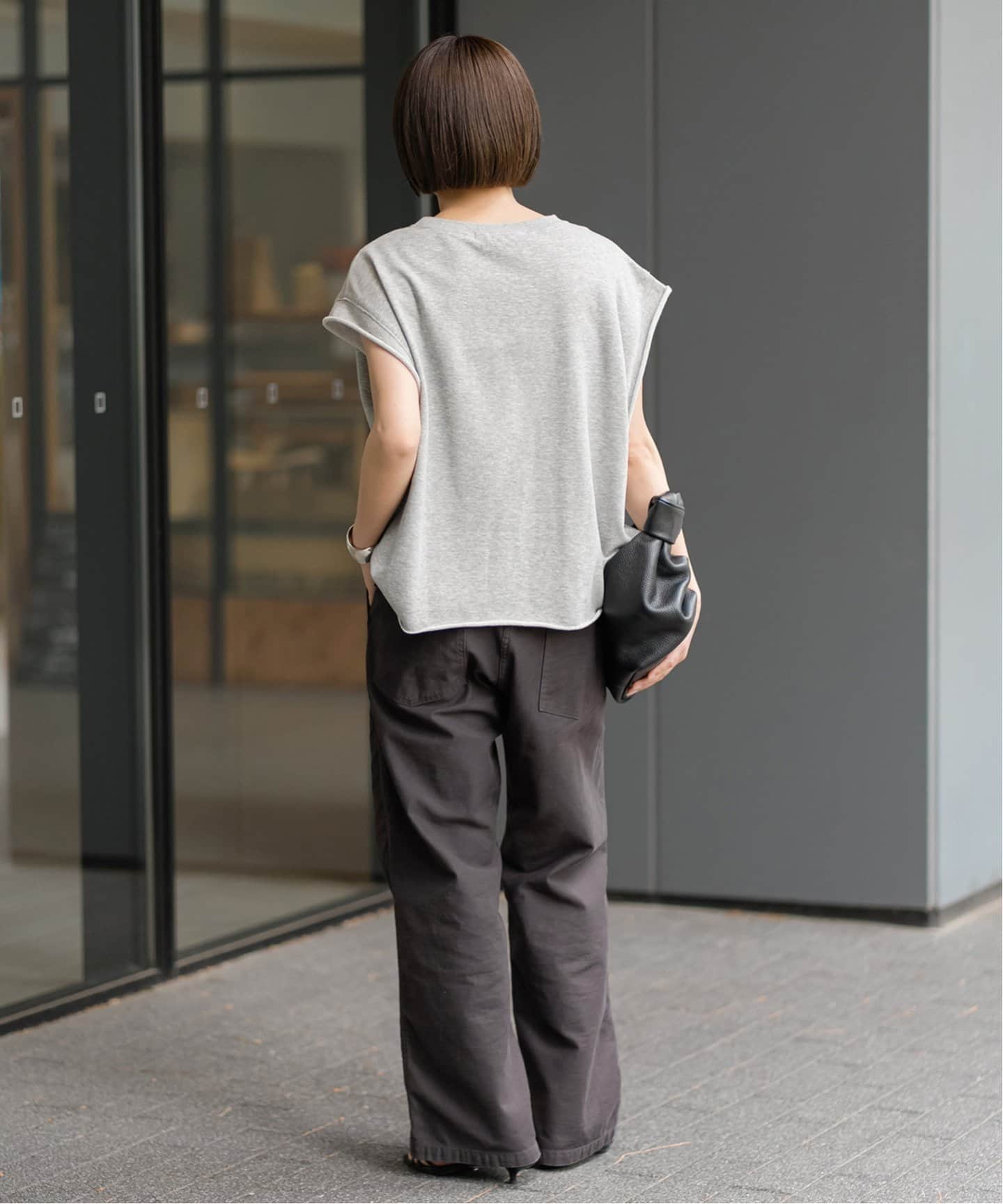 今期購入　新品　FRAMeWORK ミニ裏毛フレンチTee ミニ裏毛フレンチTee（Tシャツ／カットソー）｜FRAMeWORK