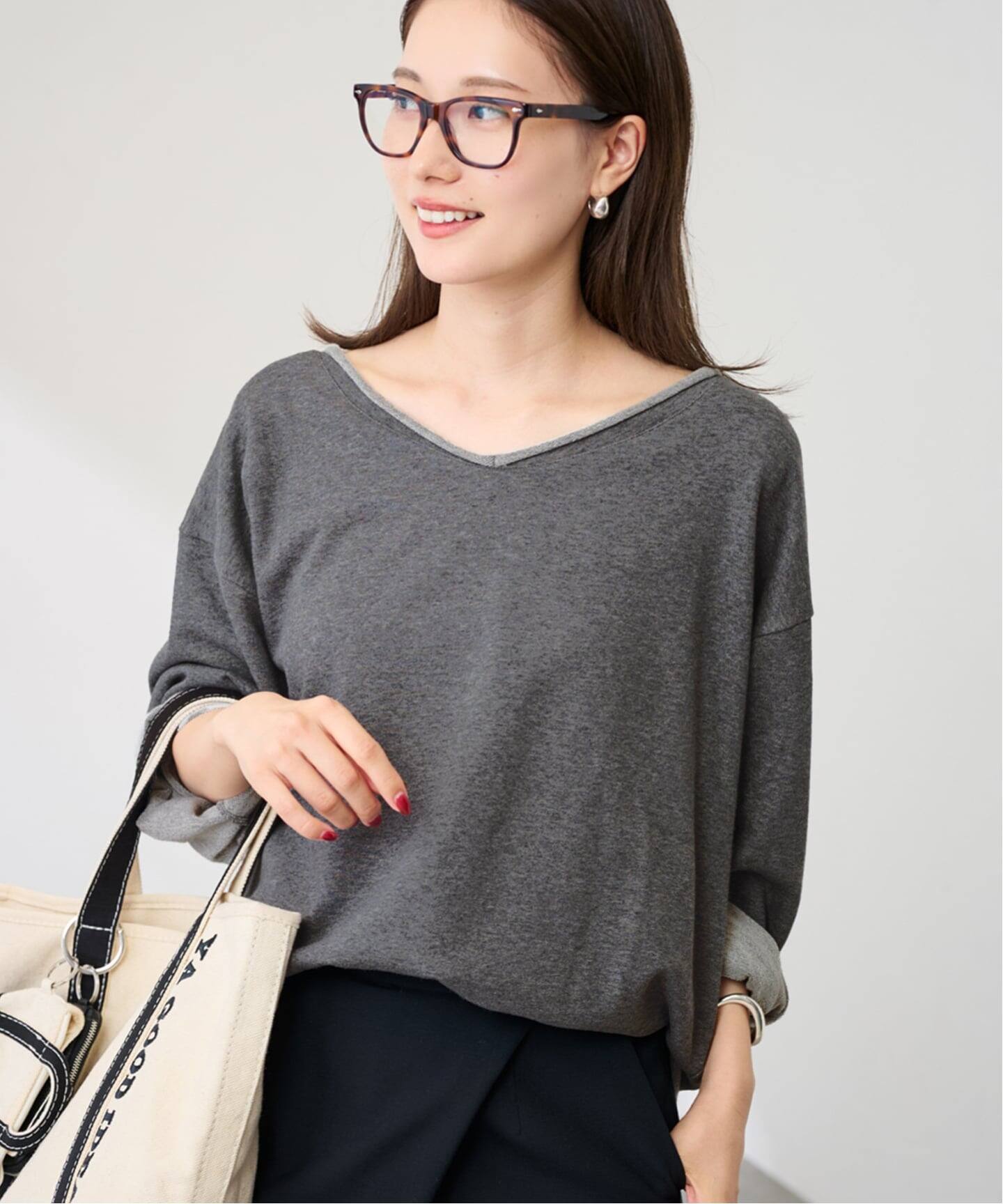 フレームワーク スウェット ニュアンスVネックスウェット（スウェット）｜FRAMeWORK