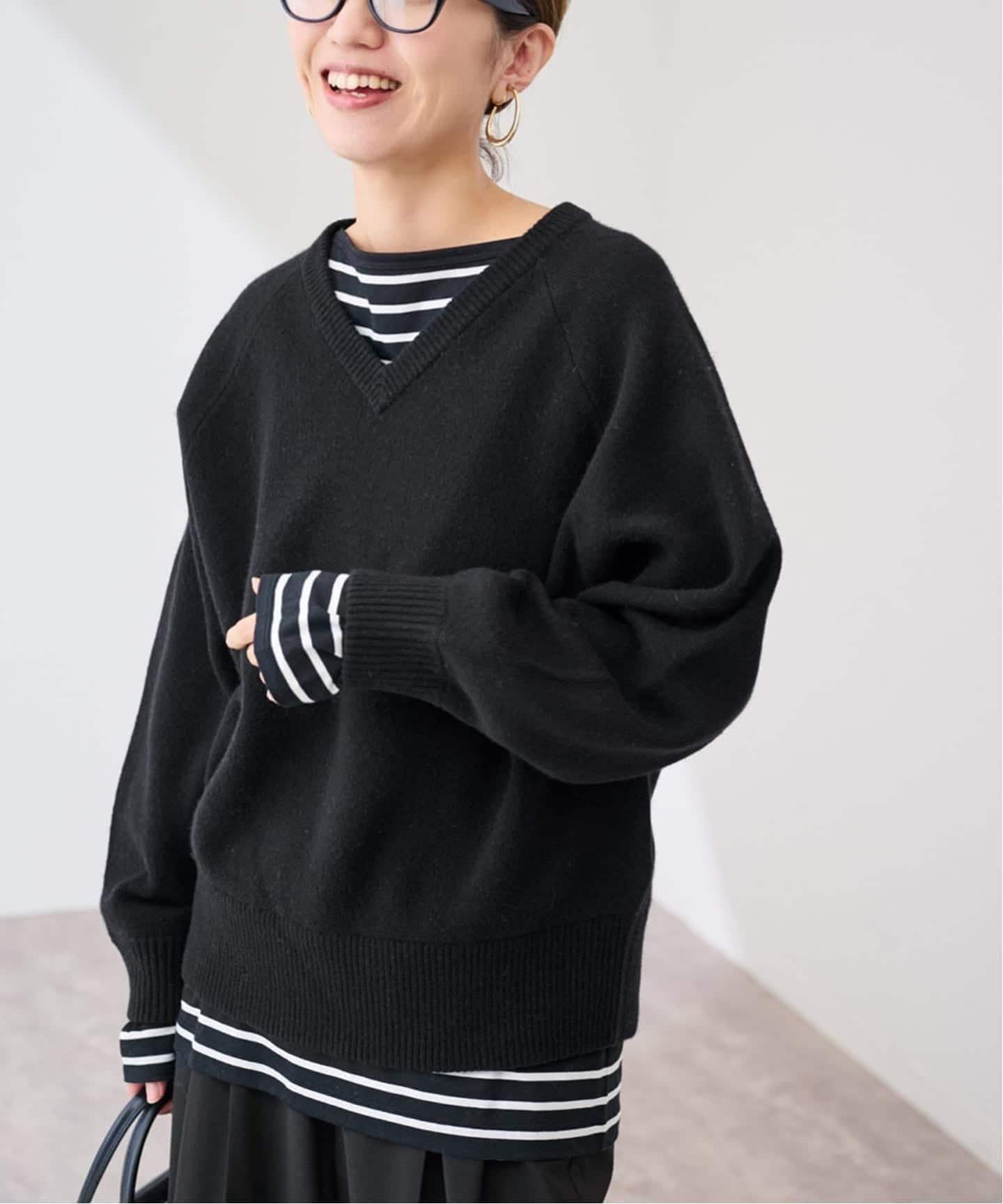 ショルダースナップボーダーTee（Tシャツ／カットソー）｜FRAMeWORK