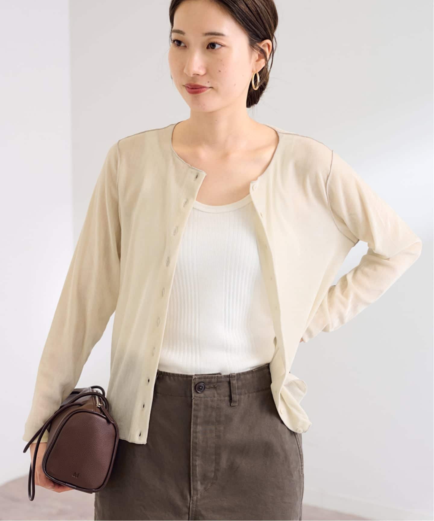 FRAMe WORK チュールフロッキーカーディガン ≪追加 / 新色≫チュールフロッキーカーディガン（カーディガン