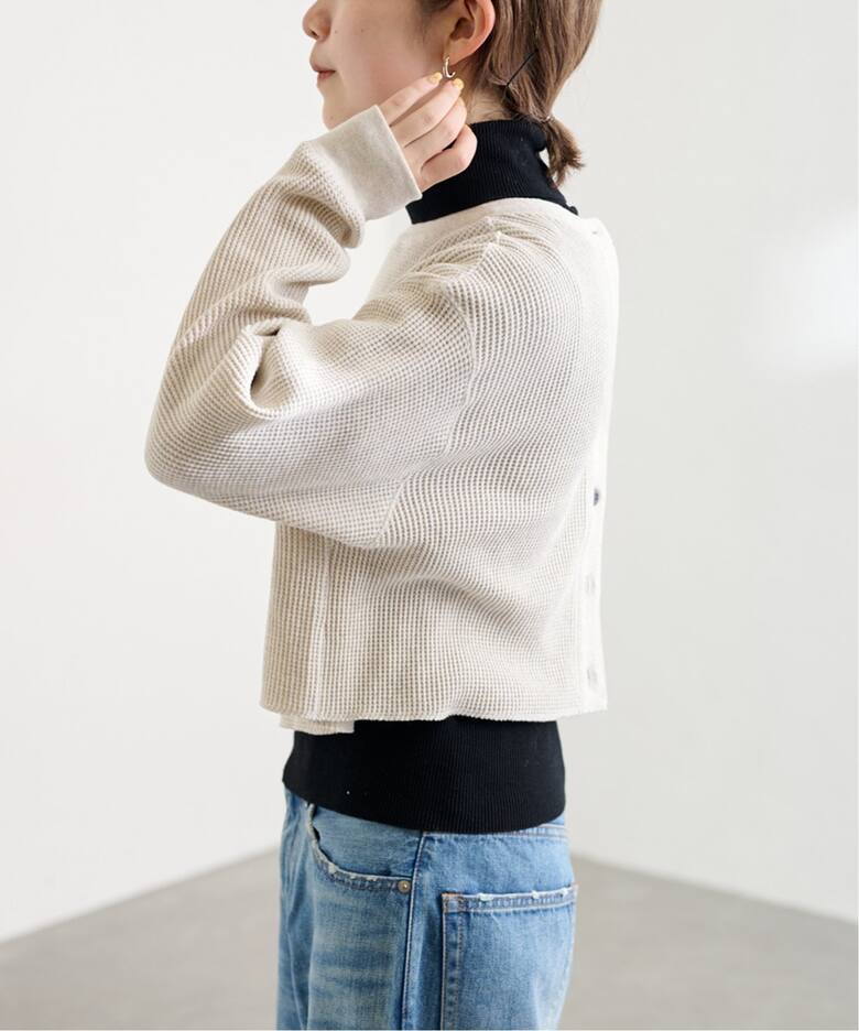ワッフルショートカーディガン（カーディガン）｜FRAMeWORK（フレーム  