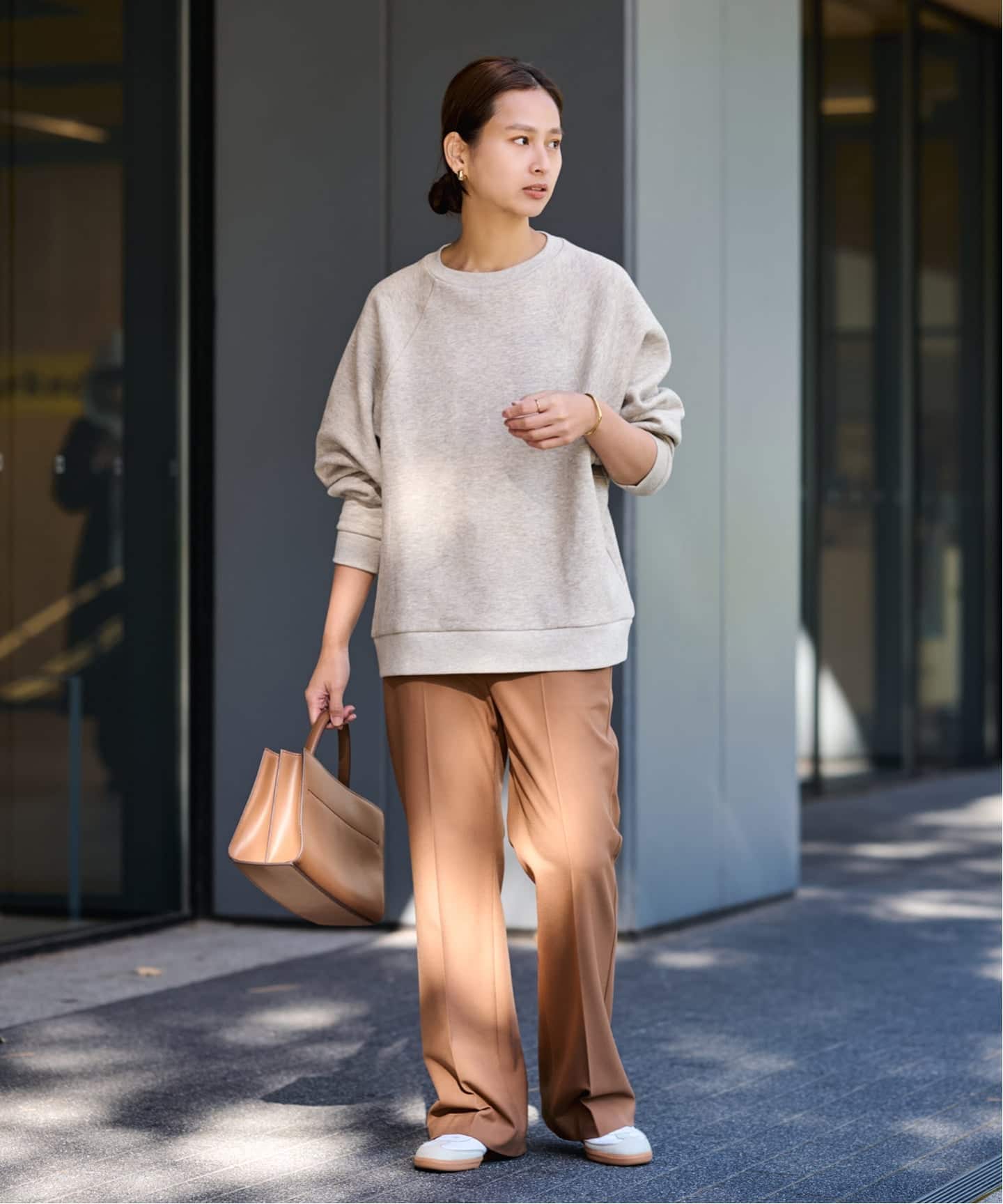 値下げFRAMeWORKボリュームスエット　ベージュ 値下げFRAMeWORKボリュームスエットベージュ