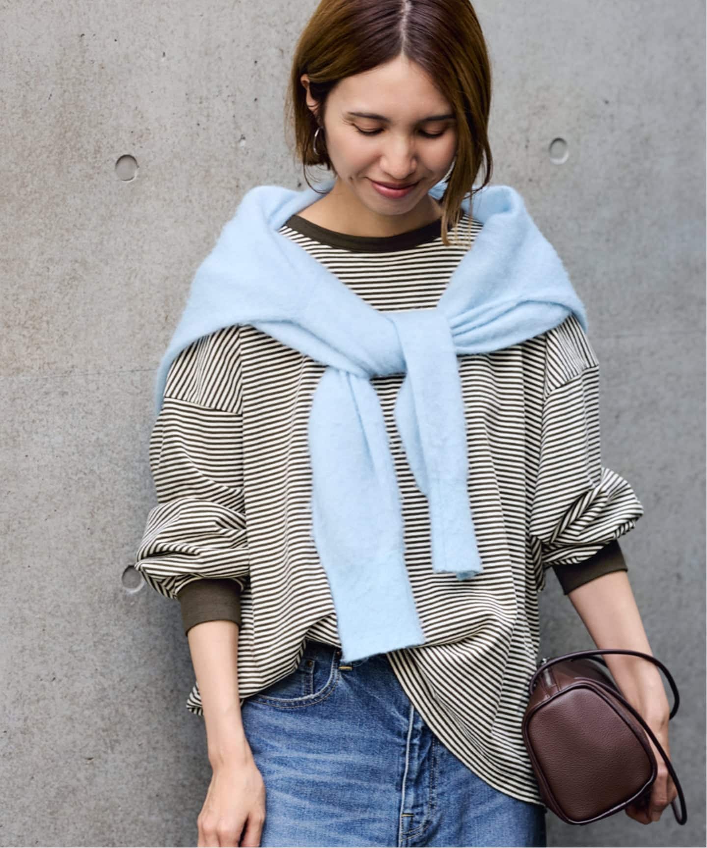 FRAMeWORK ミジンボーダーロンT 美品 ≪追加≫ミジンボーダーロンT（Tシャツ／カットソー