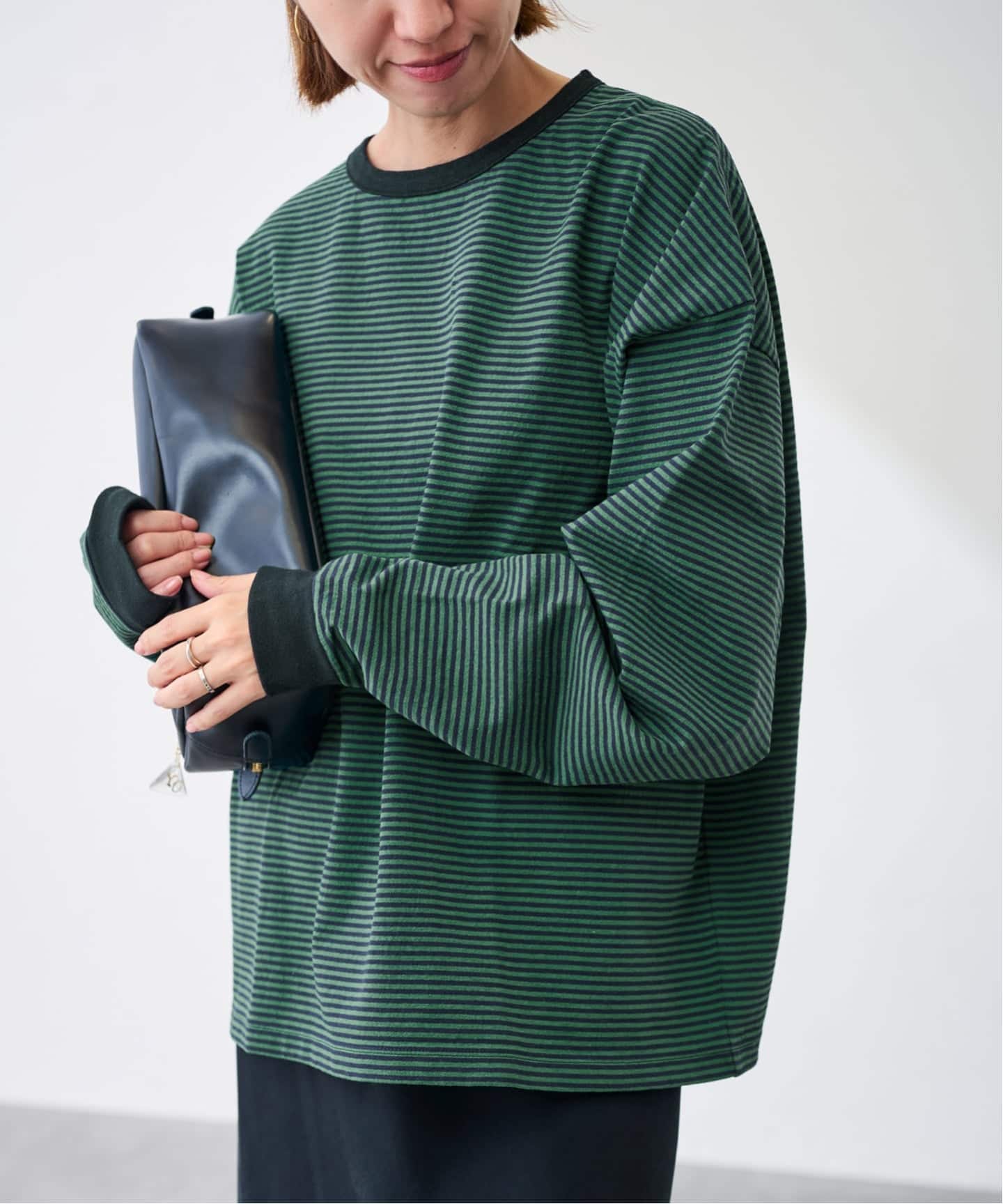 FRAMeWORK ミジンボーダーロンT FRAMeWORK｜≪追加予約≫ミジンボーダーロンT | Rakuten Fashion