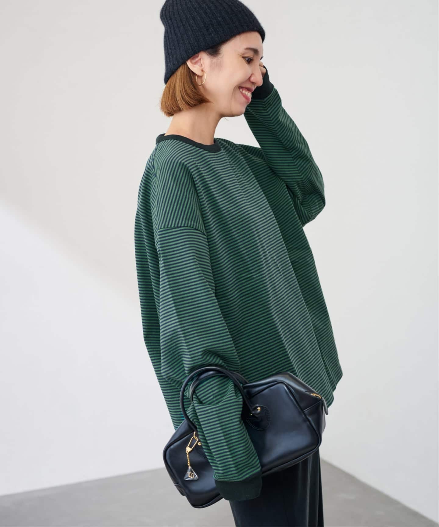 FRAMeWORK ミジンボーダーロンT FRAMeWORK｜≪追加予約≫ミジンボーダーロンT | Rakuten Fashion