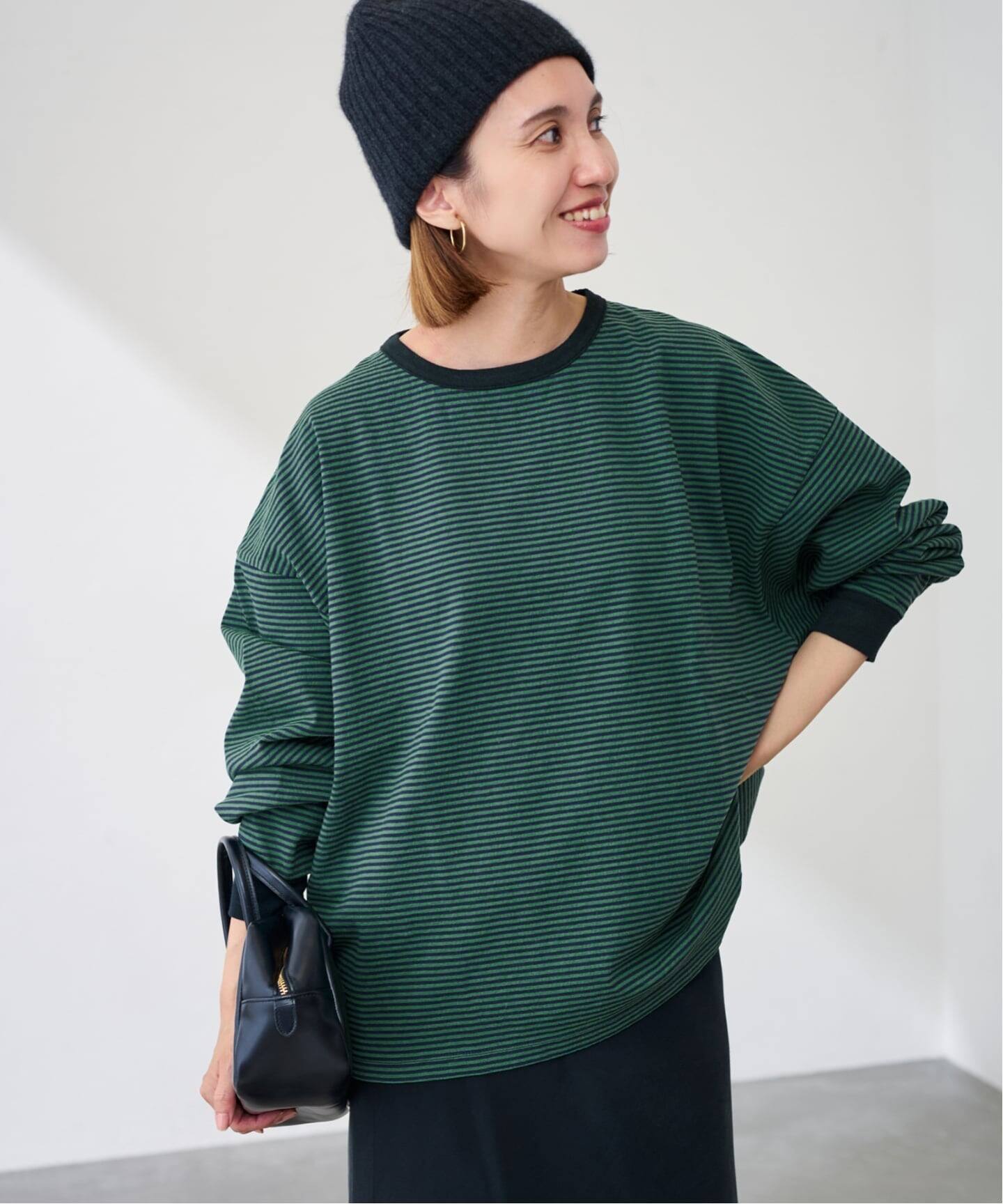 ≪追加≫ミジンボーダーロンT（Tシャツ／カットソー）｜FRAMeWORK