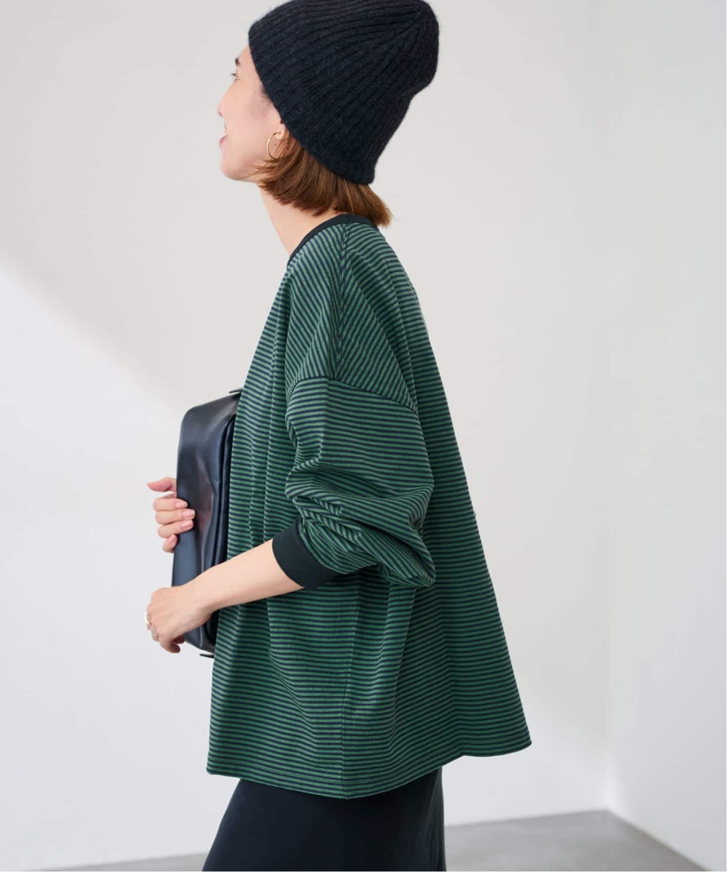 ≪追加≫ミジンボーダーロンT（Tシャツ／カットソー）｜FRAMeWORK