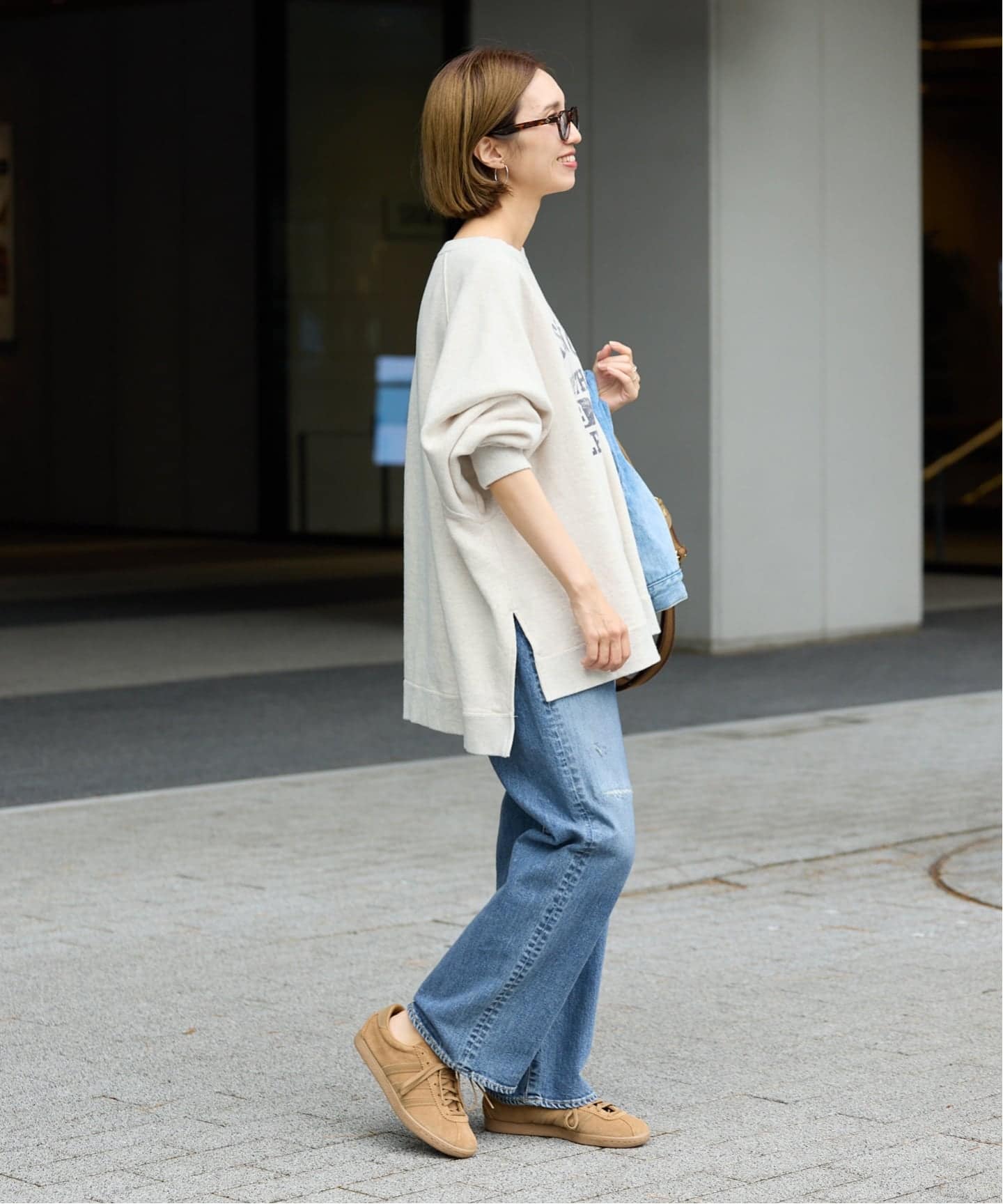 新品タグ付きFRAMeWORKラグランポンチョスエット グレー ≪WEB限定 / 追加予約≫ラグランポンチョスエット（スウェット