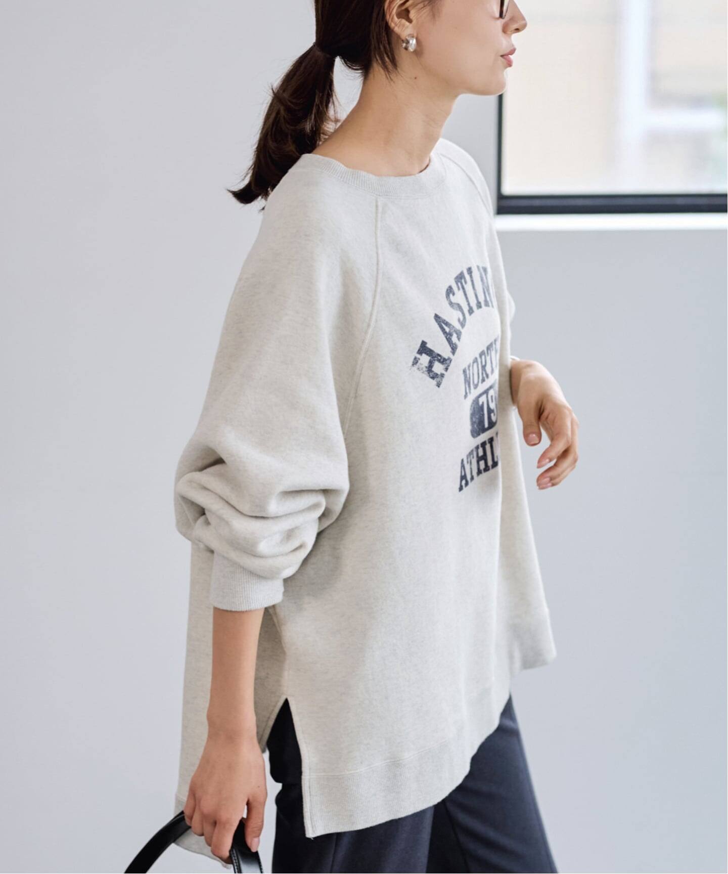 ラグランポンチョプリントスエット（スウェット）｜FRAMeWORK