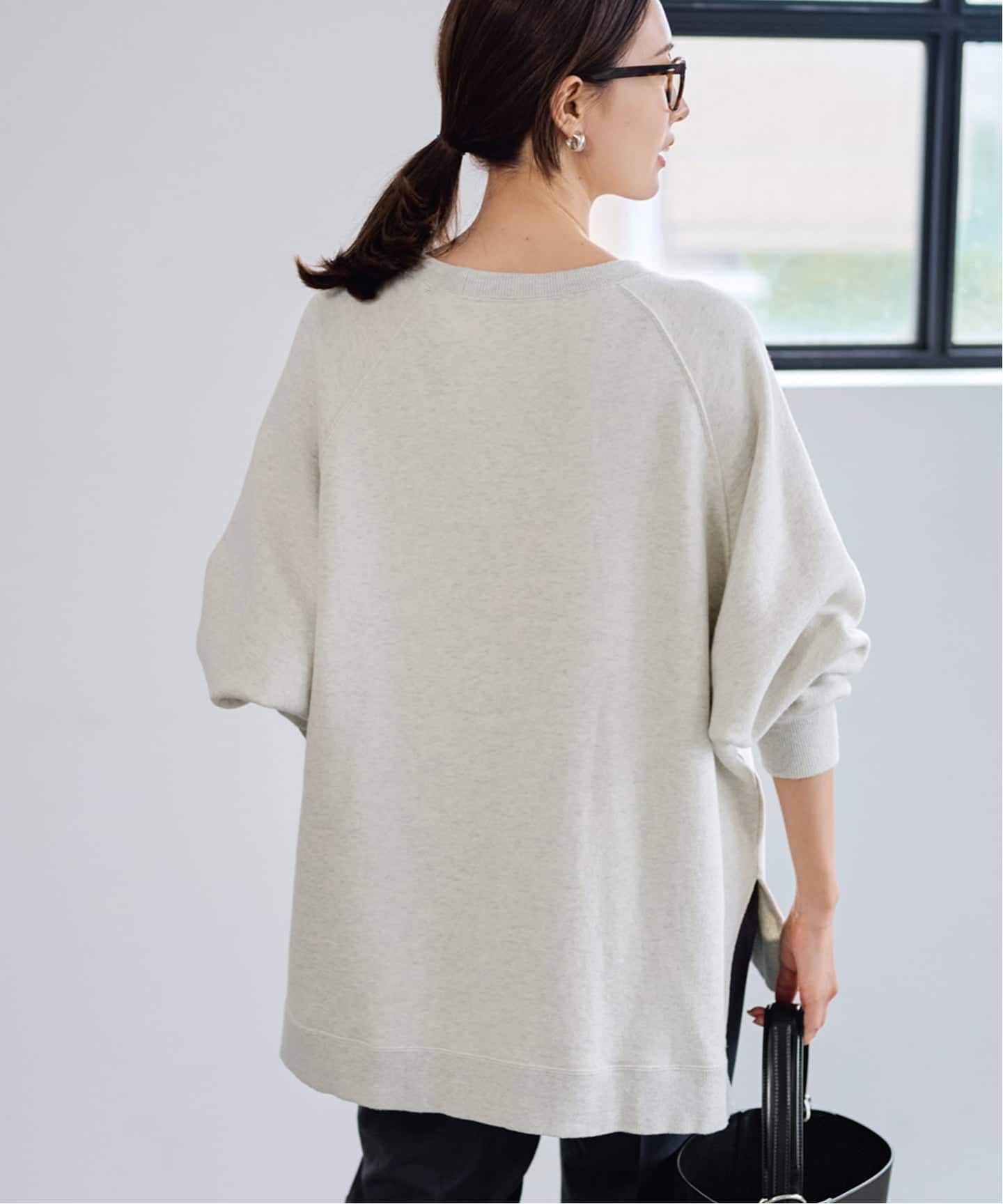 ラグランポンチョプリントスエット（スウェット）｜FRAMeWORK