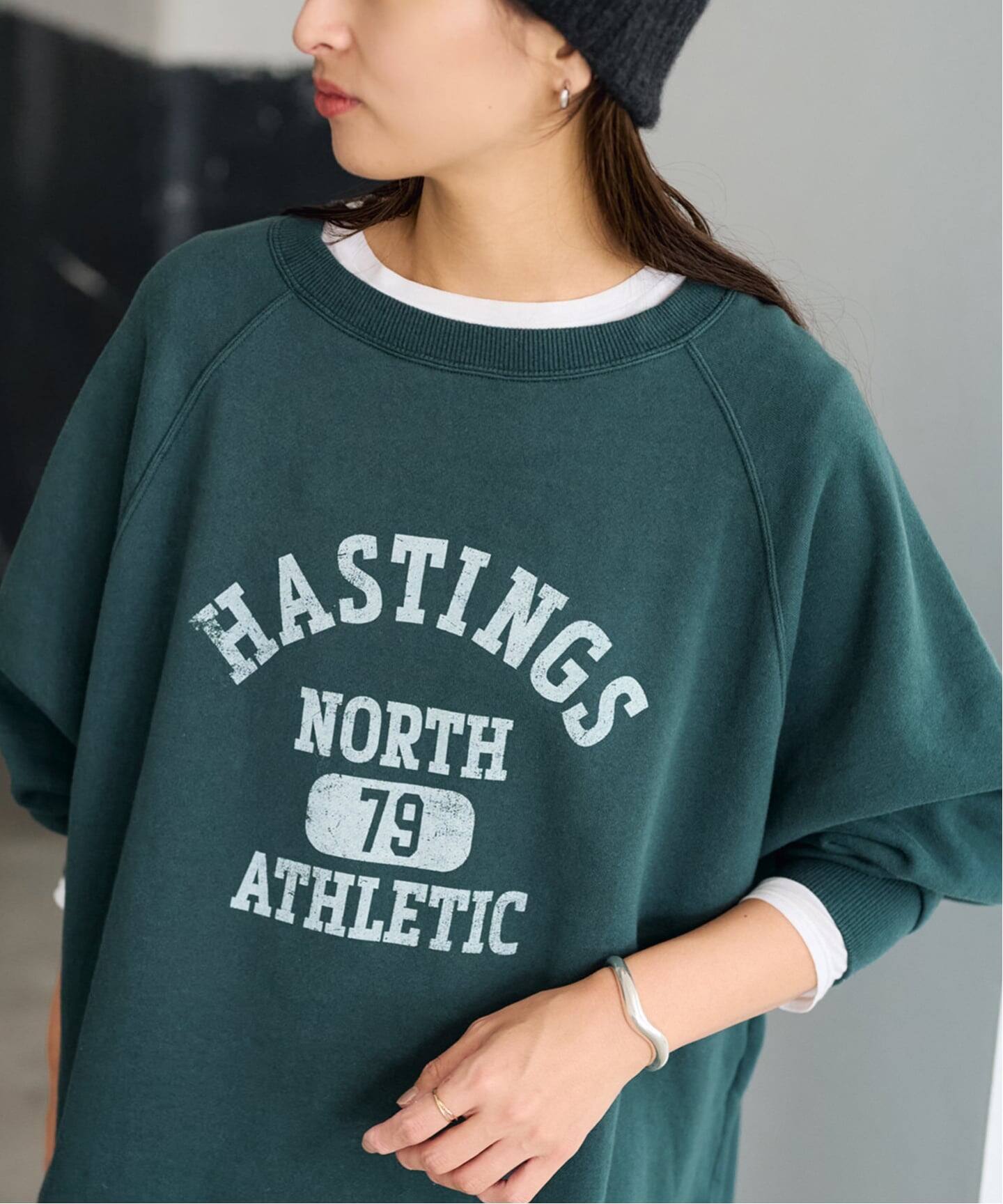 ラグランポンチョプリントスエット（スウェット）｜FRAMeWORK