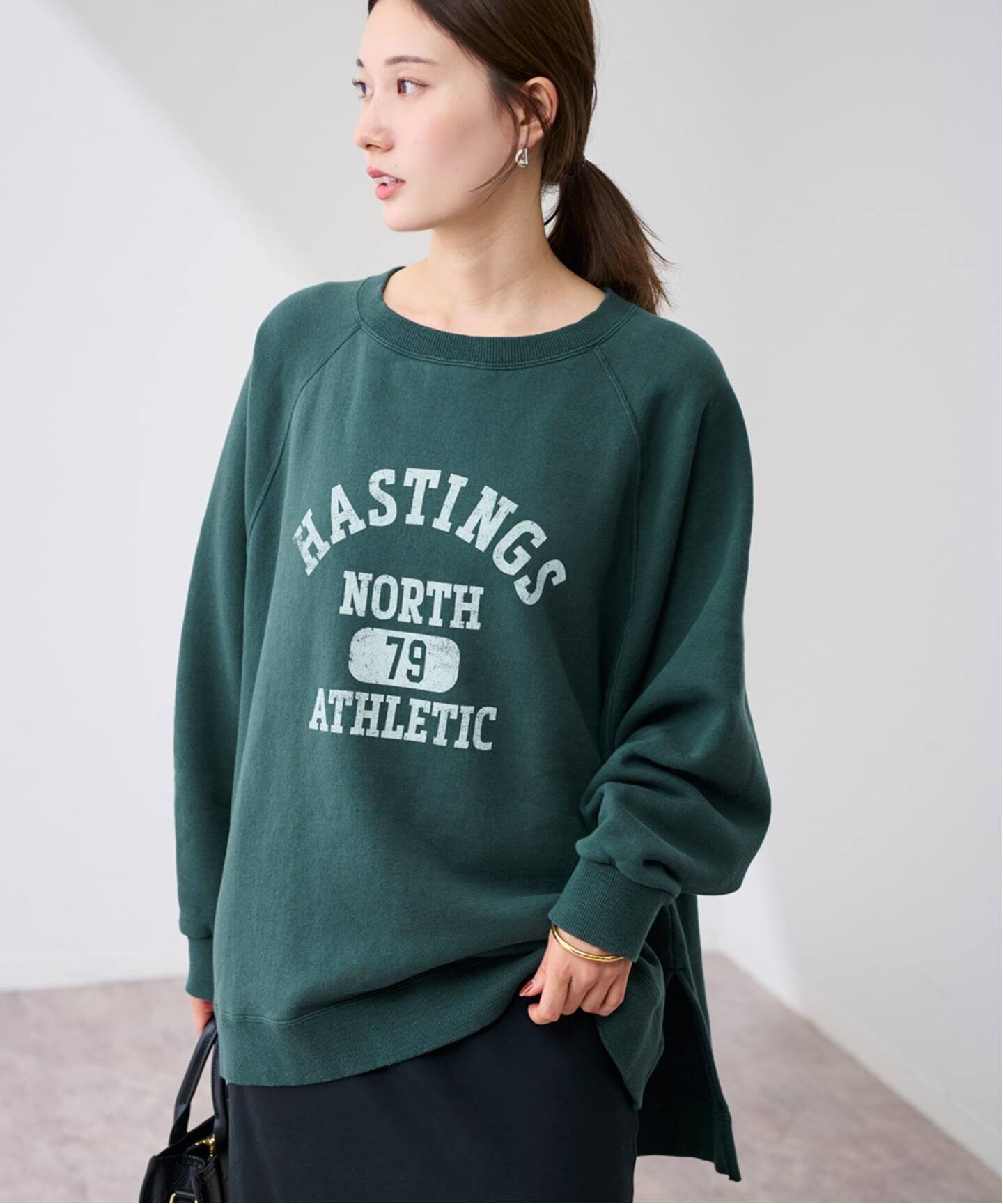 ラグランポンチョプリントスエット（スウェット）｜FRAMeWORK