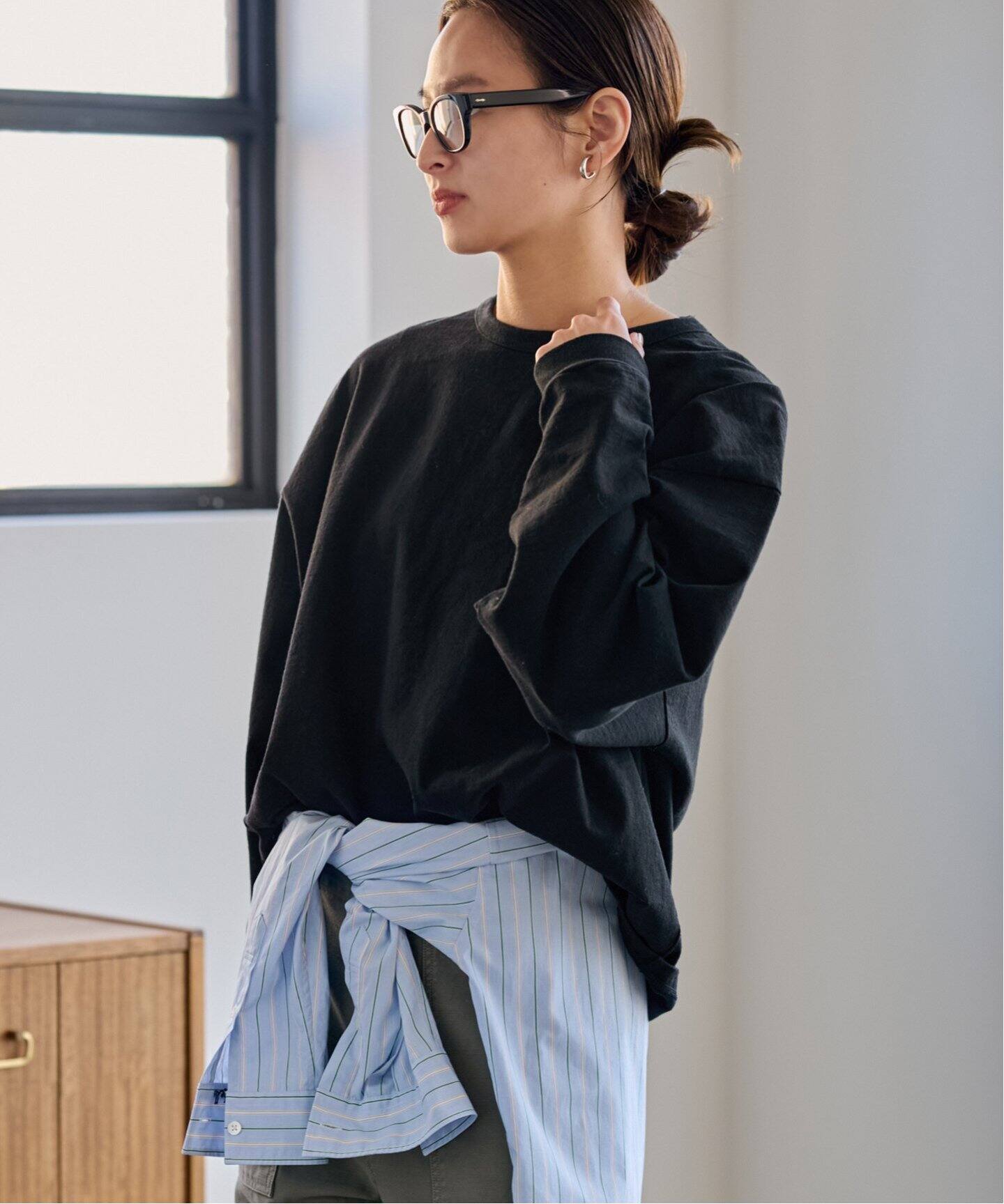 FRAMe WORK ロングTシャツ ルーズスリーブロンT（Tシャツ／カットソー）｜FRAMeWORK