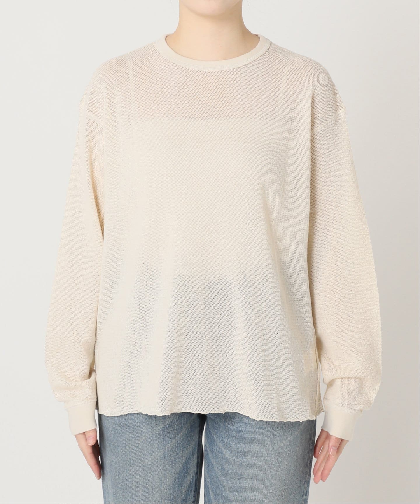 FRAMeWORK フレームワーク サーフニットヘンリーTee 白 ≪追加予約≫サーフニットヘンリーTee（Tシャツ／カットソー