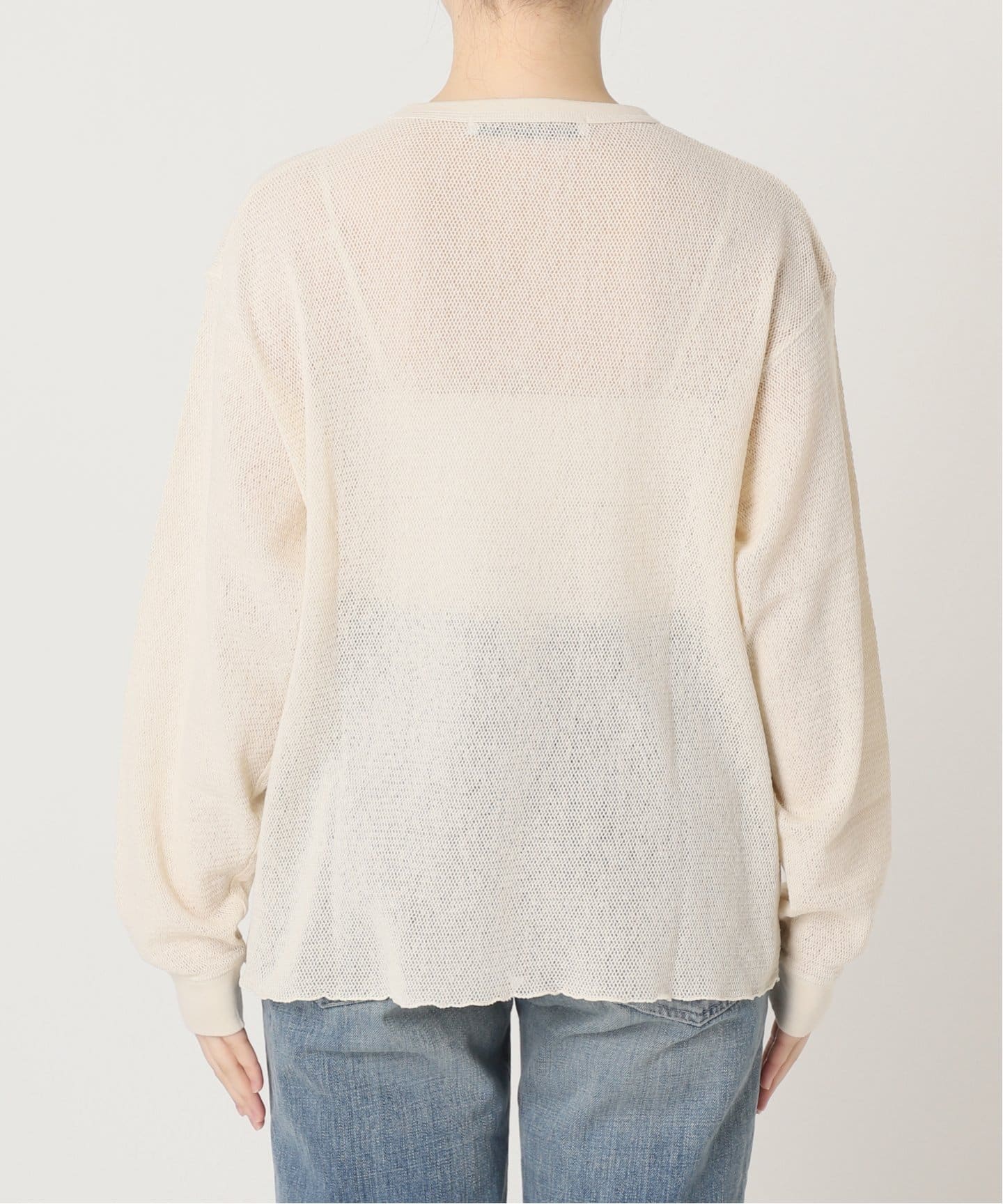 Midorikawa メッシュロンT Midorikawa SEQUIN MESH SHIRTS IVORY S ¥49,500 tax-in SEQUIN