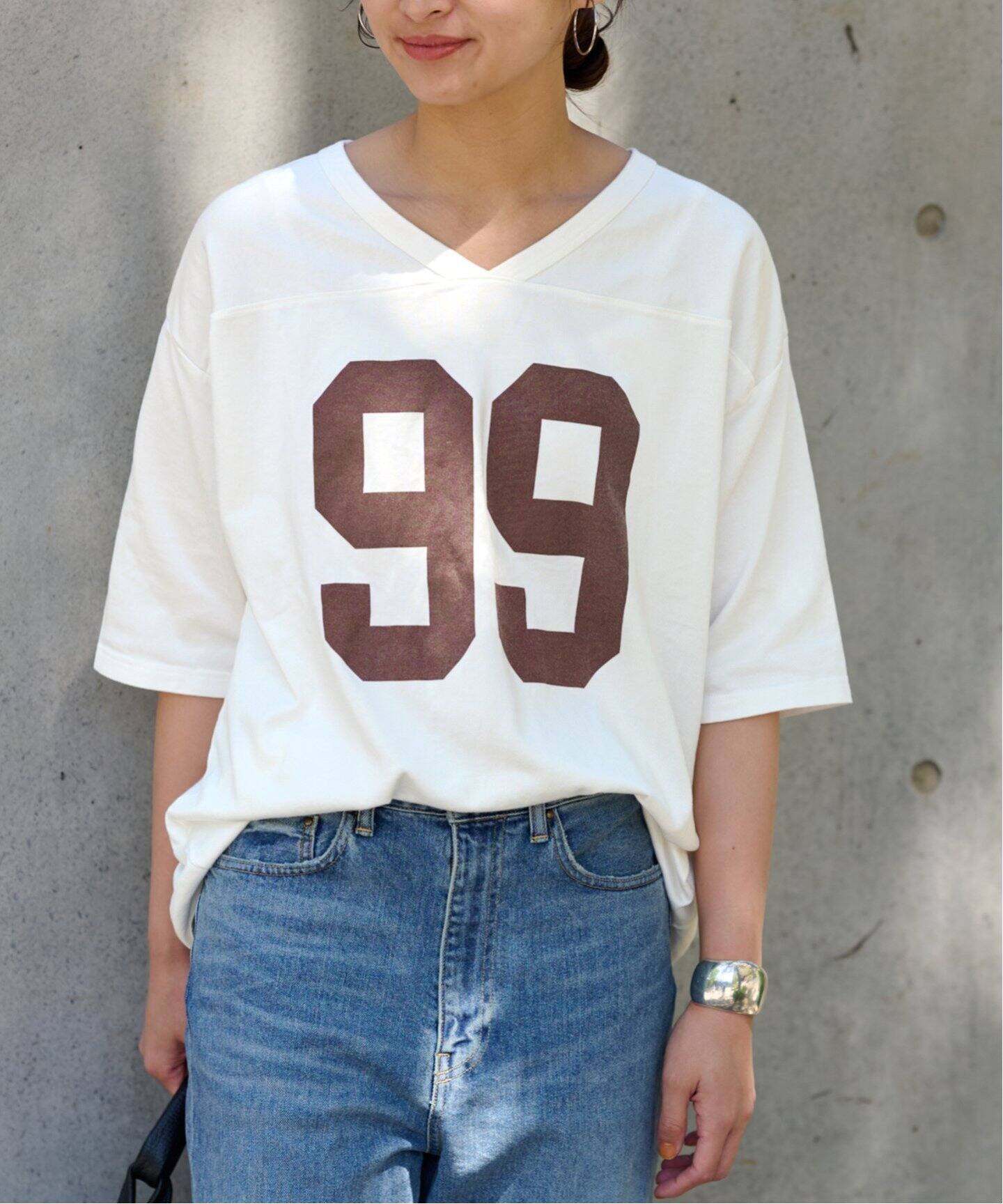 ⭐︎ FRAMeWORK⭐︎ VネックフットボールTEE⭐︎ VネックフットボールTEE（Tシャツ／カットソー）｜FRAMeWORK