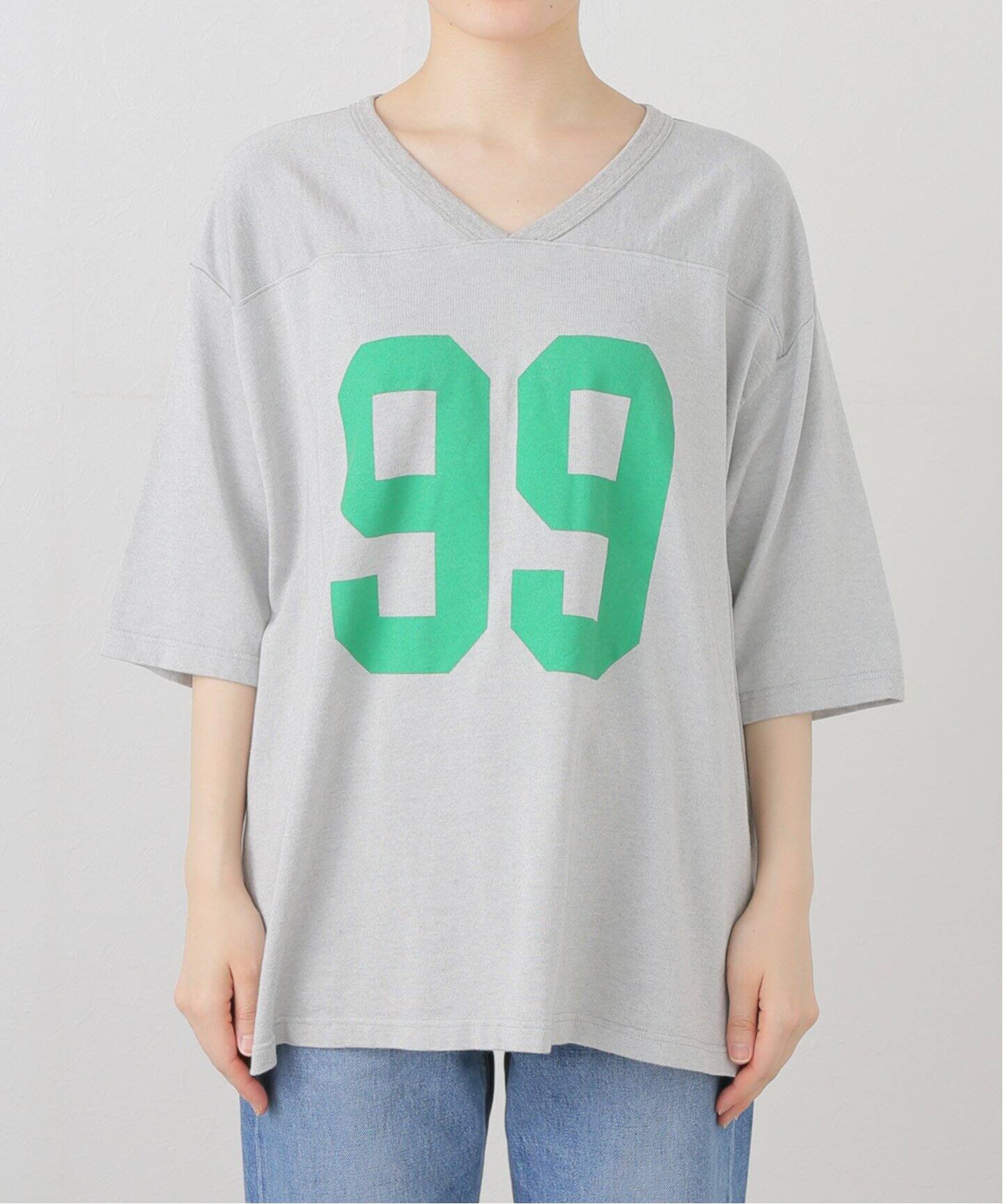 VネックフットボールTEE（Tシャツ／カットソー）｜FRAMeWORK