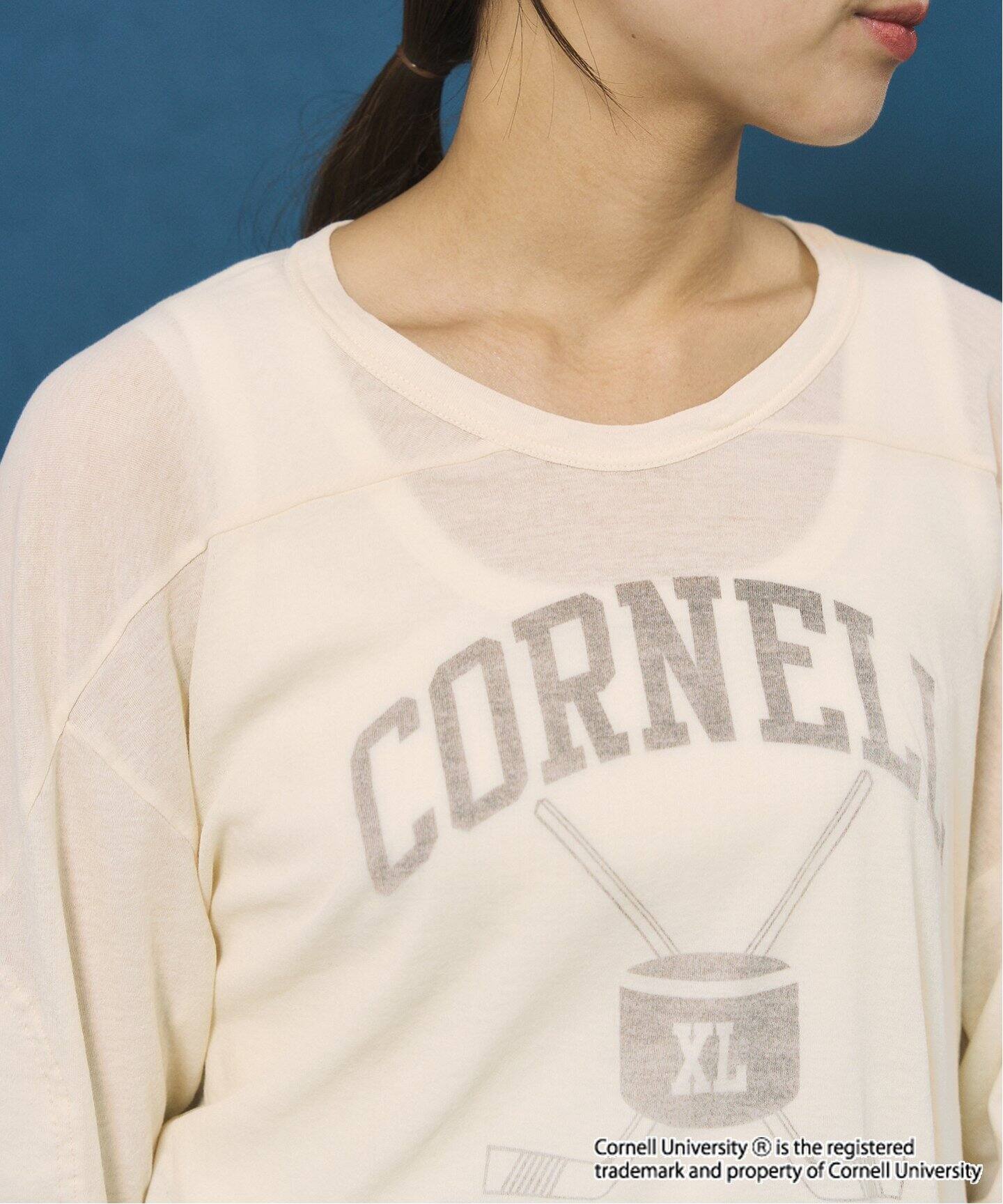 OUT OF FRAMe SheerHockeyTシャツ Cornel（Tシャツ／カットソー