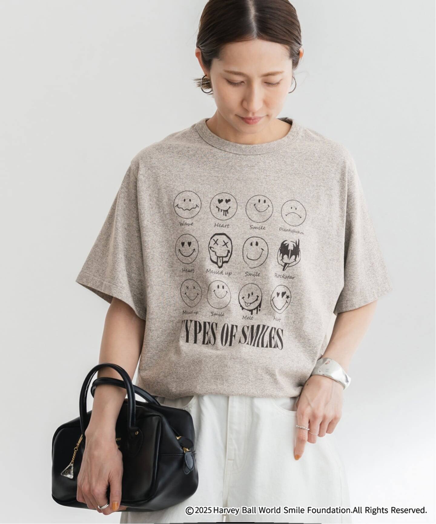 FRAMeWORK OUT OF FRAMe SMILE Tシャツ OUT OF FRAMe 8812melangeTシャツ SMILE（Tシャツ／カットソー
