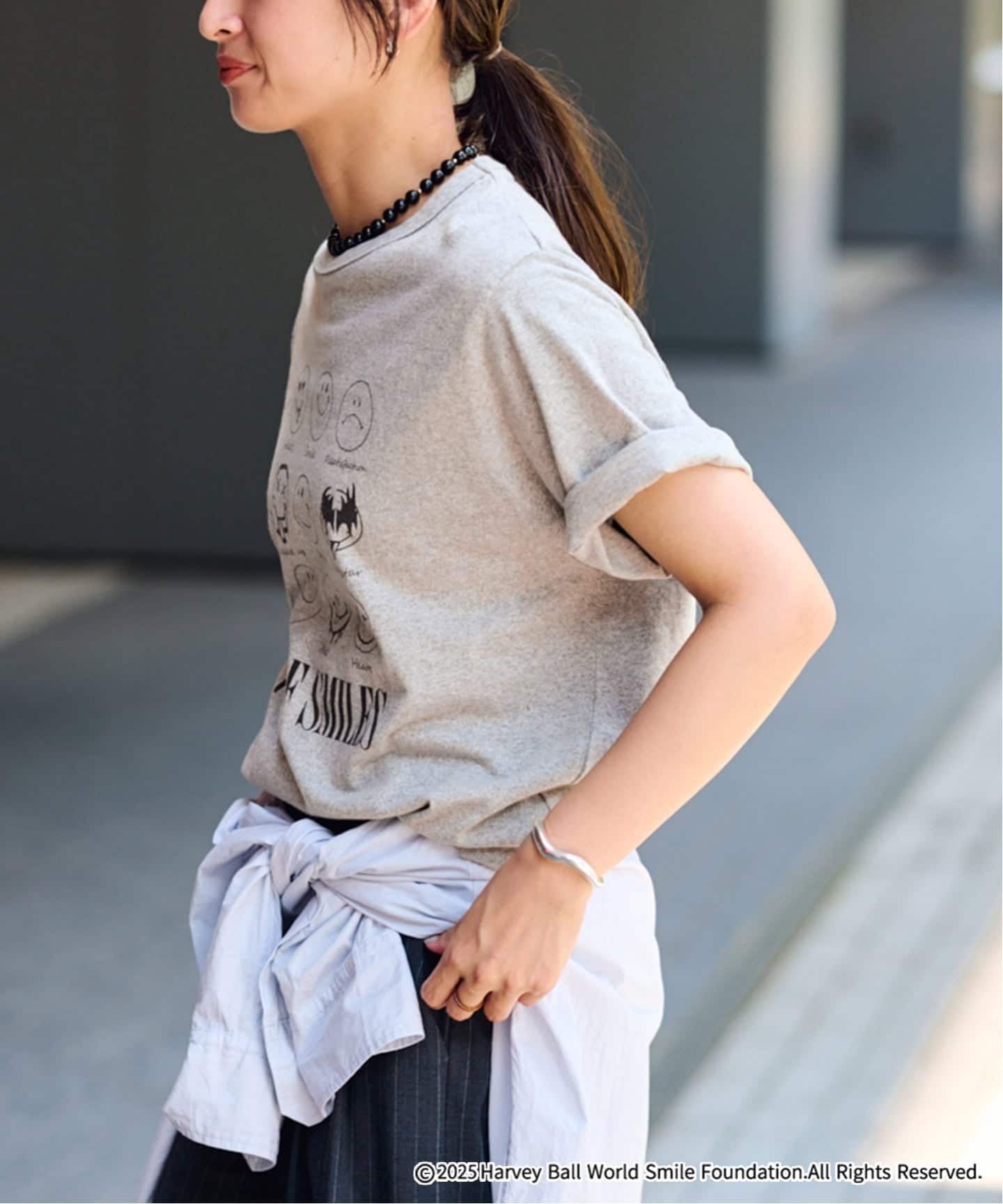 FRAMeWORK OUT OF FRAMe SMILE Tシャツ FRAMeWORK｜OUT OF FRAMe 8812melangeTシャツ SMILE | Rakuten