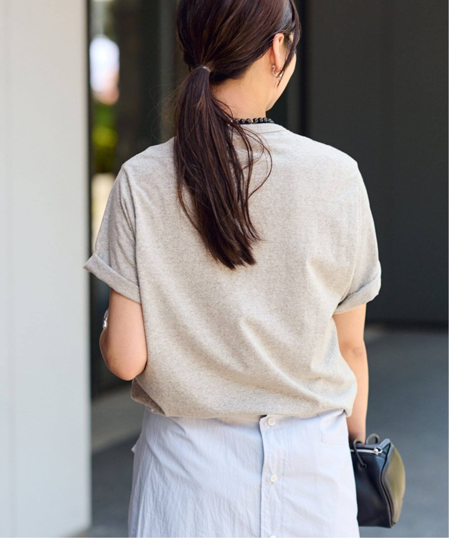 OUT OF FRAMe 8812melangeTシャツ SMILE（Tシャツ／カットソー