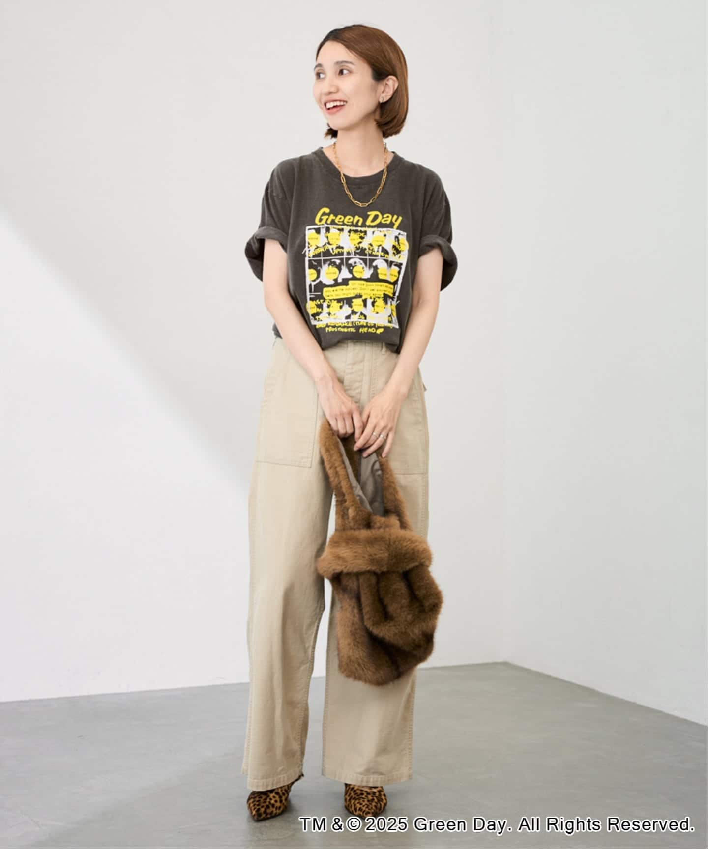 tシャツ OUT OF FRAMe bandTシャツ GreenDay レディース フレームワーク FRAMeWORK ≪予約≫OUT OF FRAMe bandTシャツ