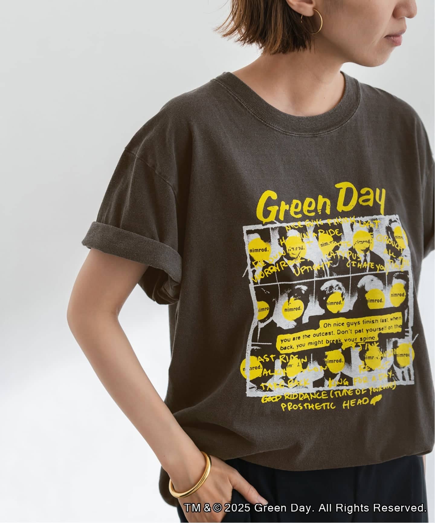 tシャツ OUT OF FRAMe bandTシャツ GreenDay レディース FRAMeWORK｜OUT OF FRAMe bandTシャツ GreenDay | Rakuten