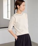 カラーステッチサーマルコンパクトトップス