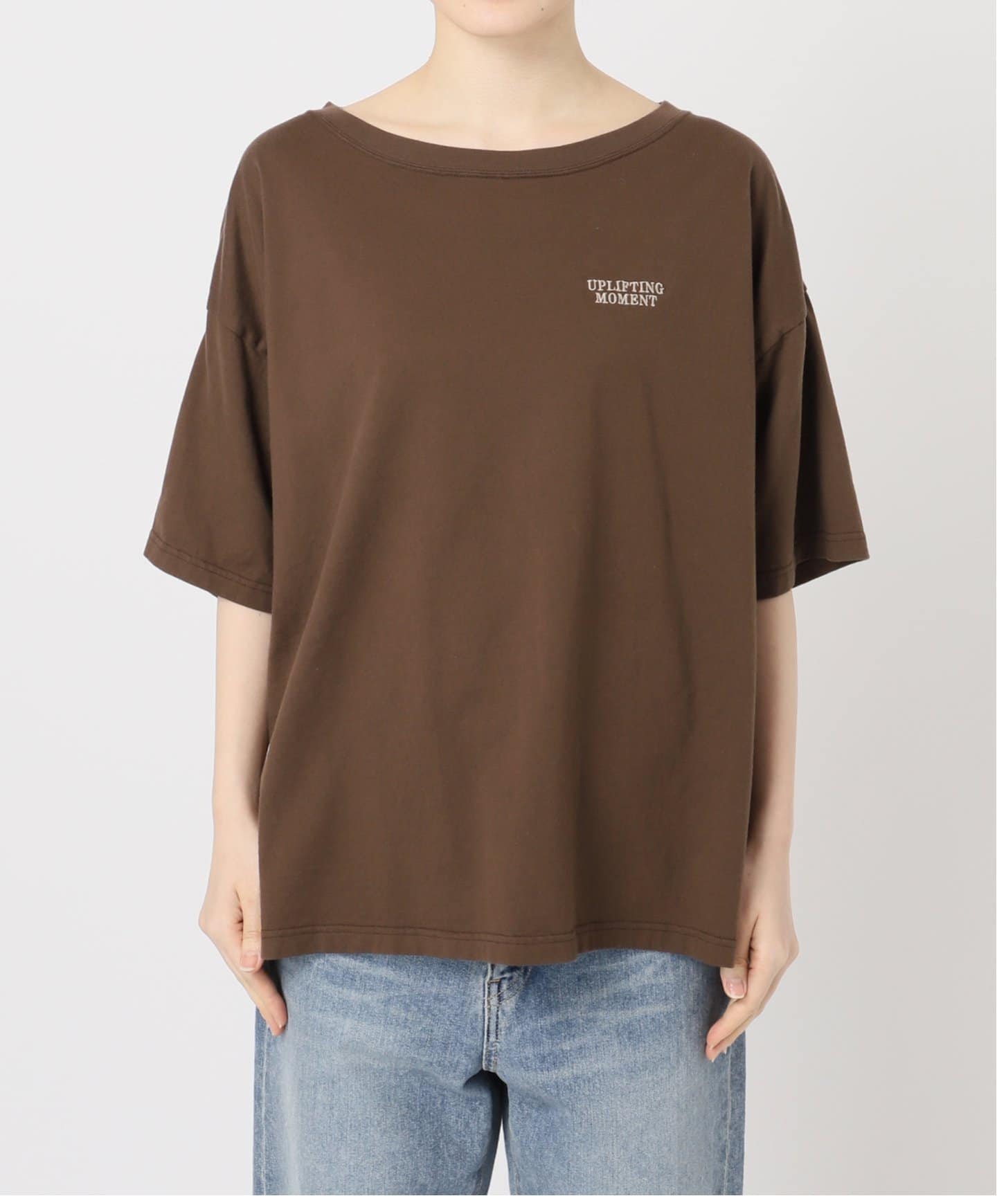 FRAMeWORK - FRAMeWORK haru×FRAMeWORK コラボロゴTEE ブラウン