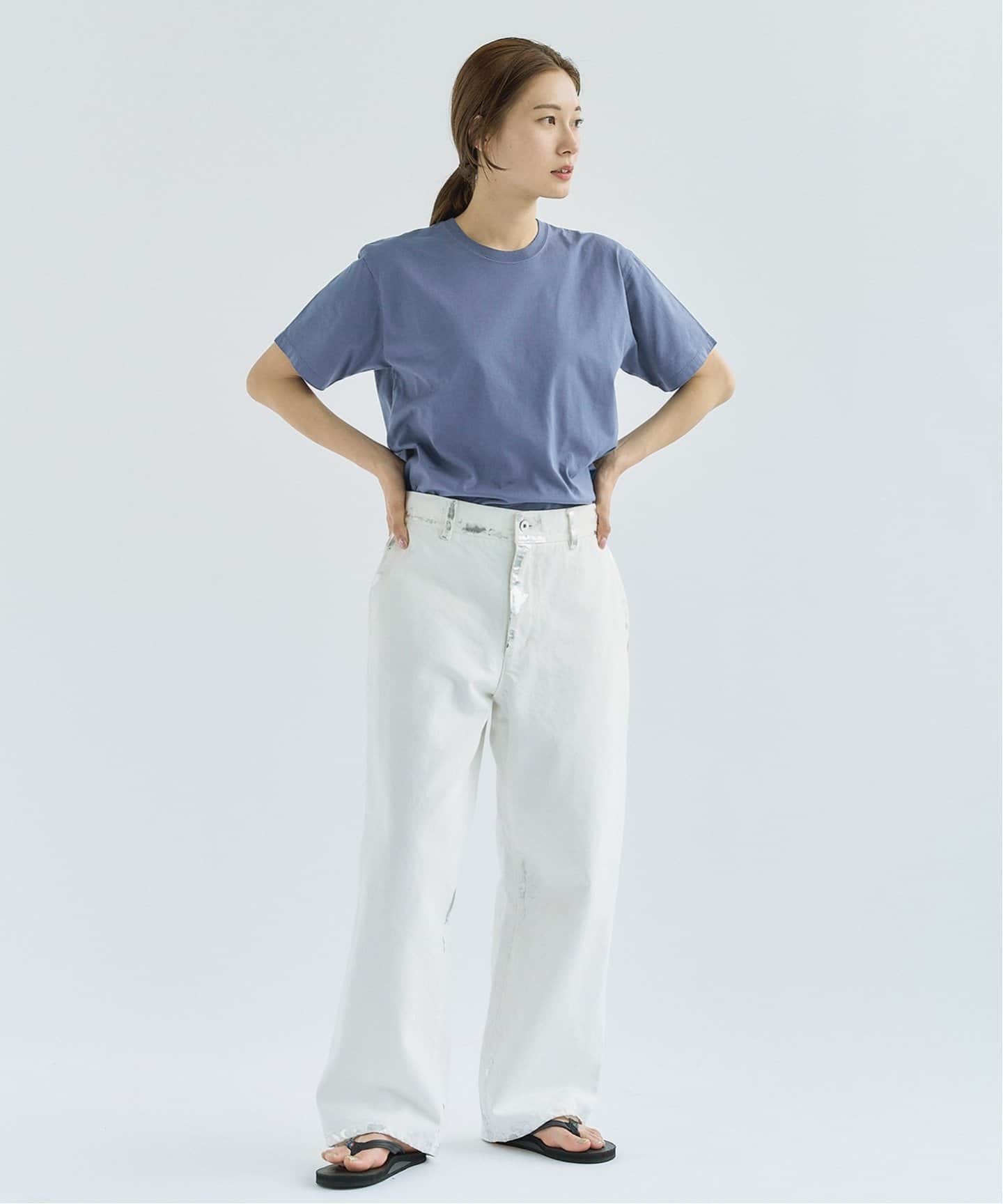 tシャツ CALMER×FRAMeWORK　NATURAL DYE Tシャツ レディース CALMER×FRAMeWORK NATURAL DYE Tシャツ（Tシャツ／カットソー