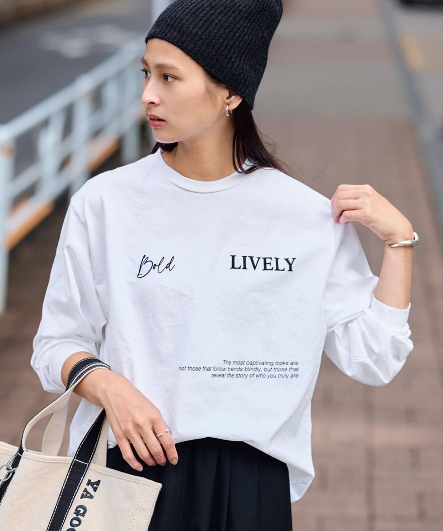 ロゴロンT(LIVELY)（Tシャツ／カットソー）｜FRAMeWORK（フレーム
