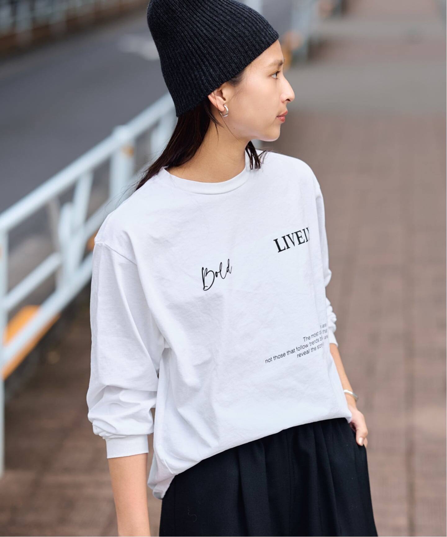 ロゴロンT(LIVELY)（Tシャツ／カットソー）｜FRAMeWORK（フレーム