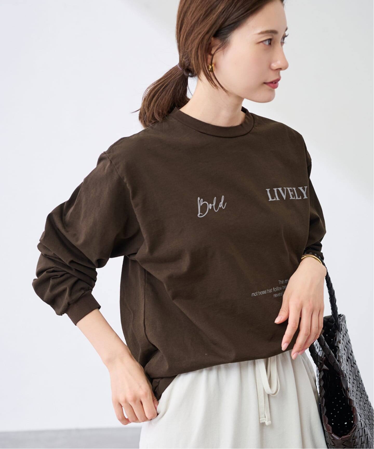 ロゴロンT(LIVELY)（Tシャツ／カットソー）｜FRAMeWORK（フレーム