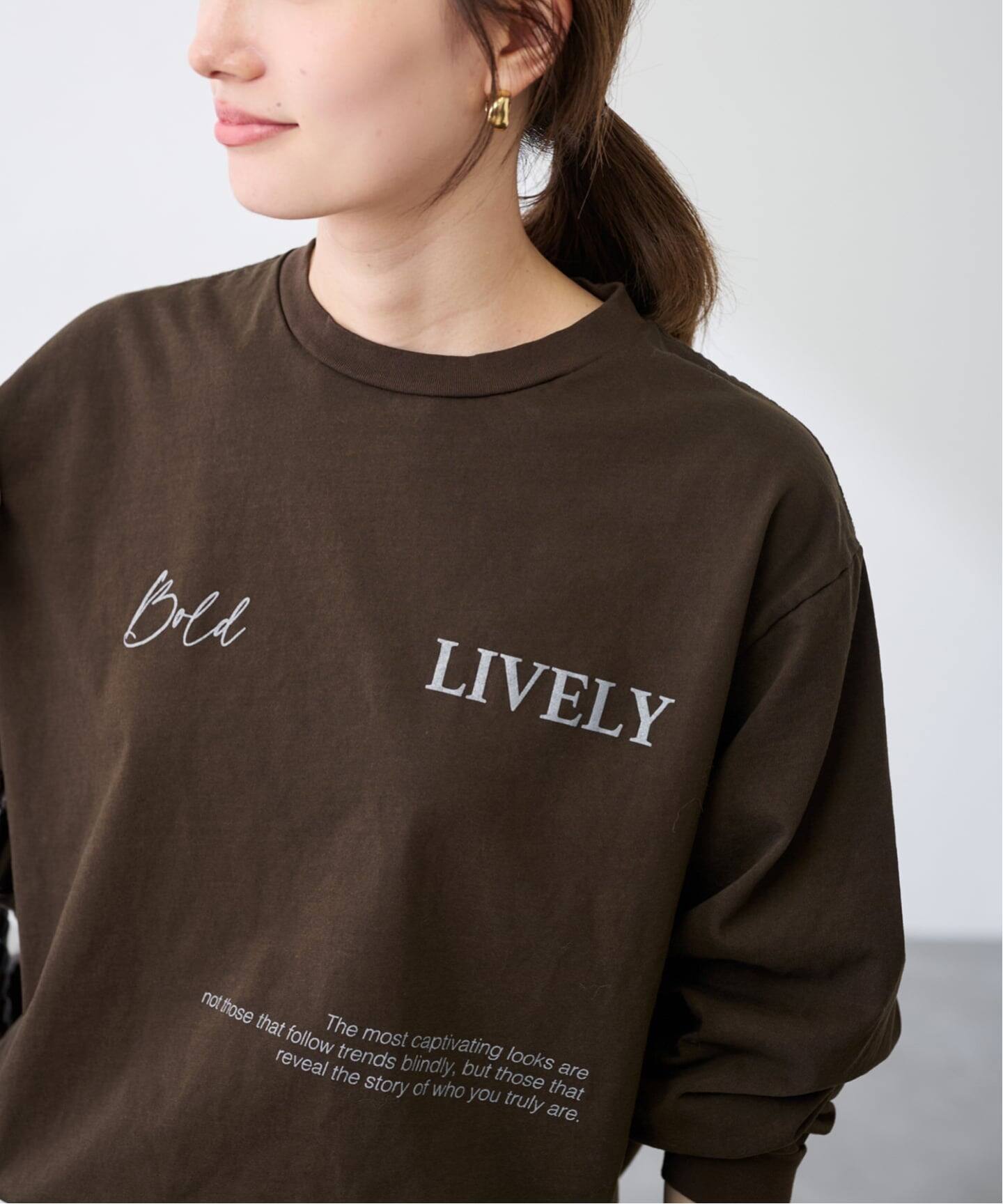 ロゴロンT(LIVELY)（Tシャツ／カットソー）｜FRAMeWORK（フレーム