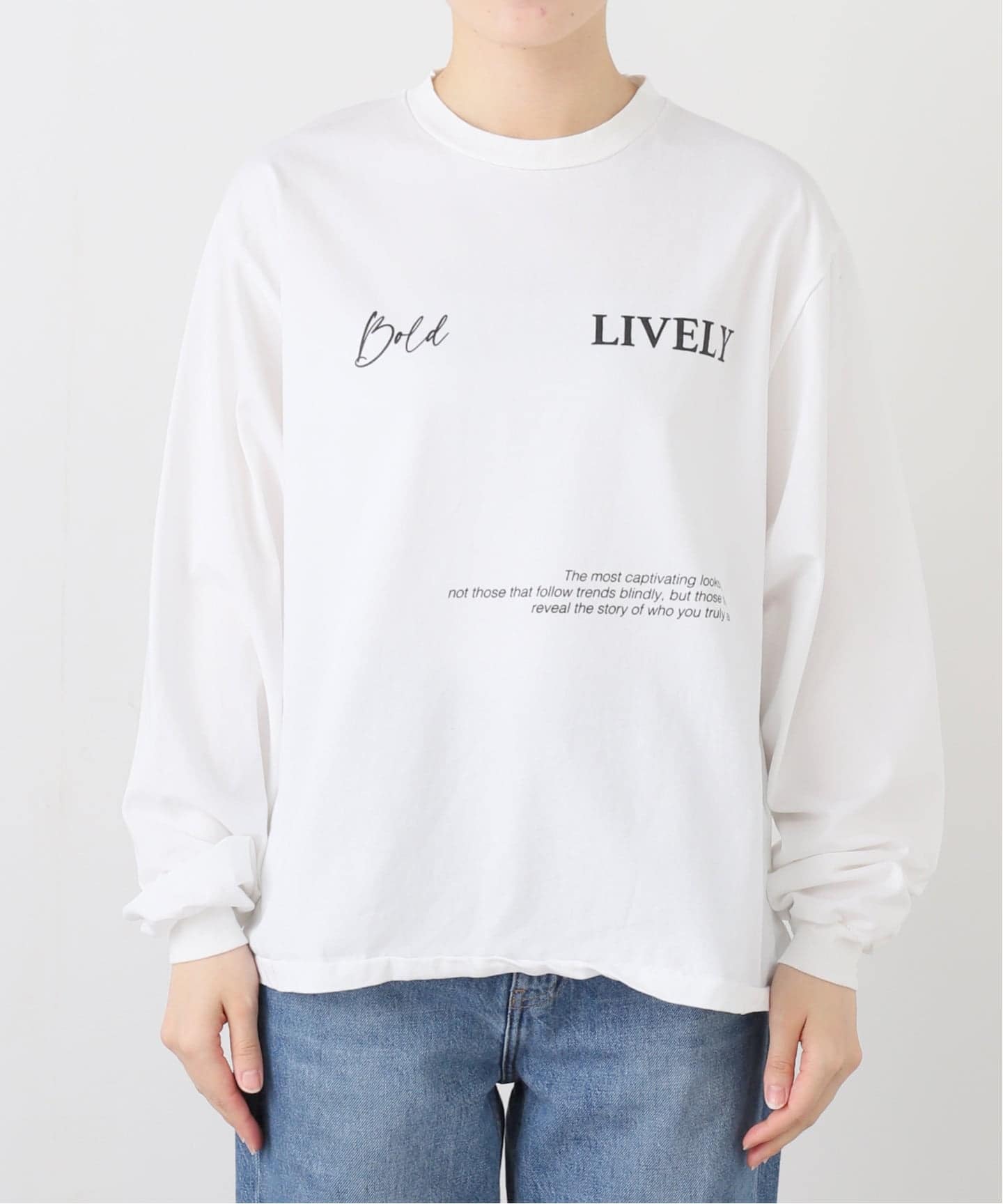 ロゴロンT(LIVELY)（Tシャツ／カットソー）｜FRAMeWORK（フレーム