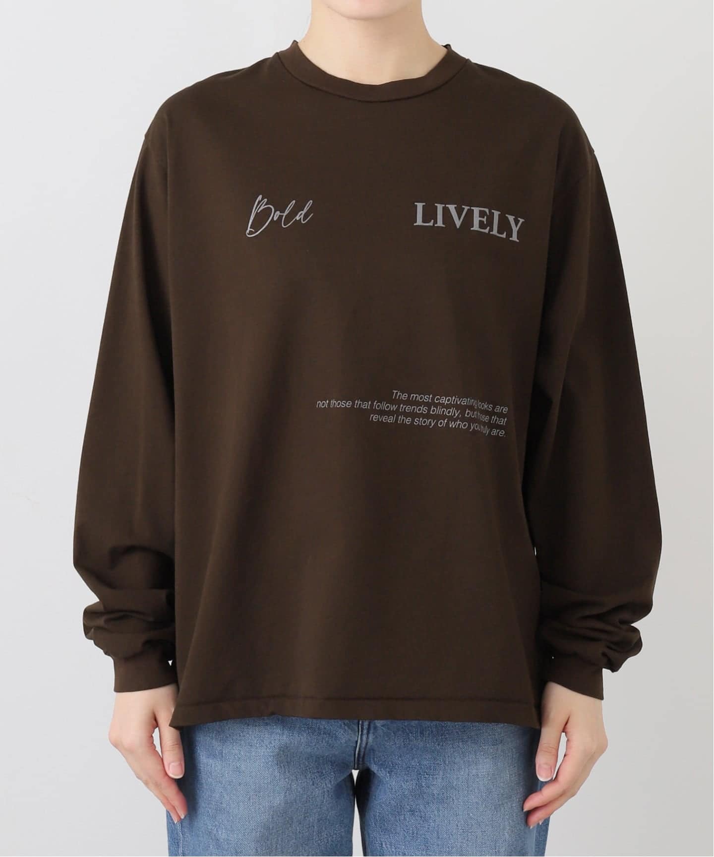 ロゴロンT(LIVELY)（Tシャツ／カットソー）｜FRAMeWORK（フレーム