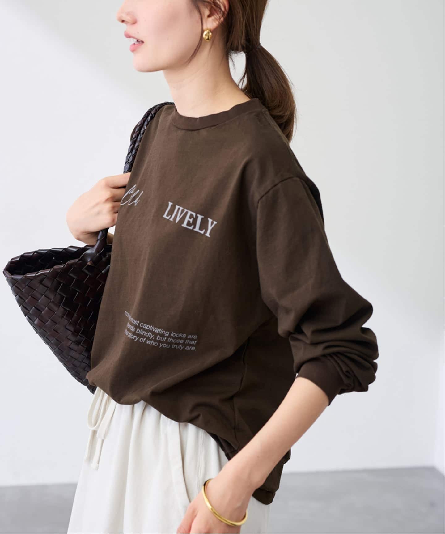 ロゴロンT(LIVELY)（Tシャツ／カットソー）｜FRAMeWORK（フレーム