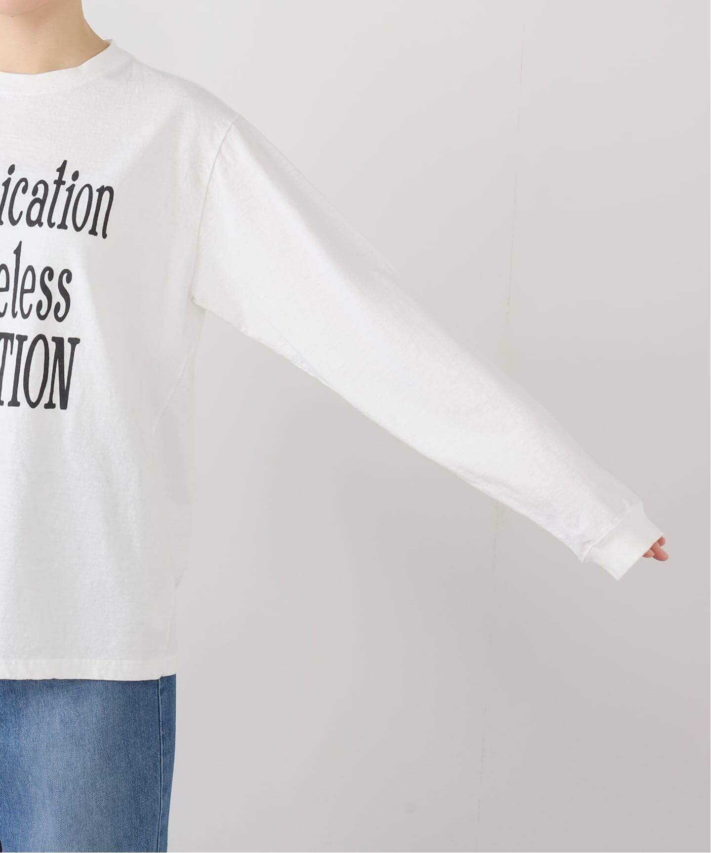 メッセージロゴロングTシャツ（Tシャツ／カットソー）｜FRAMeWORK