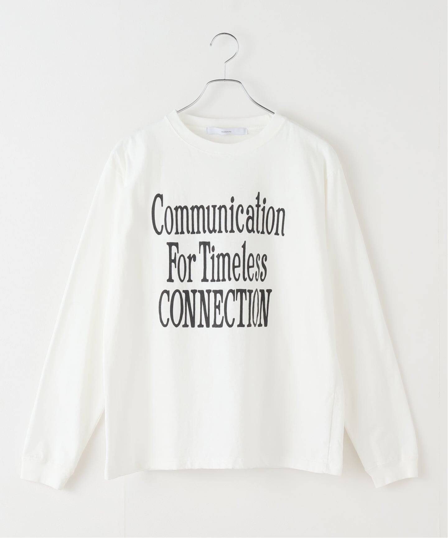 メッセージロゴロングTシャツ（Tシャツ／カットソー）｜FRAMeWORK